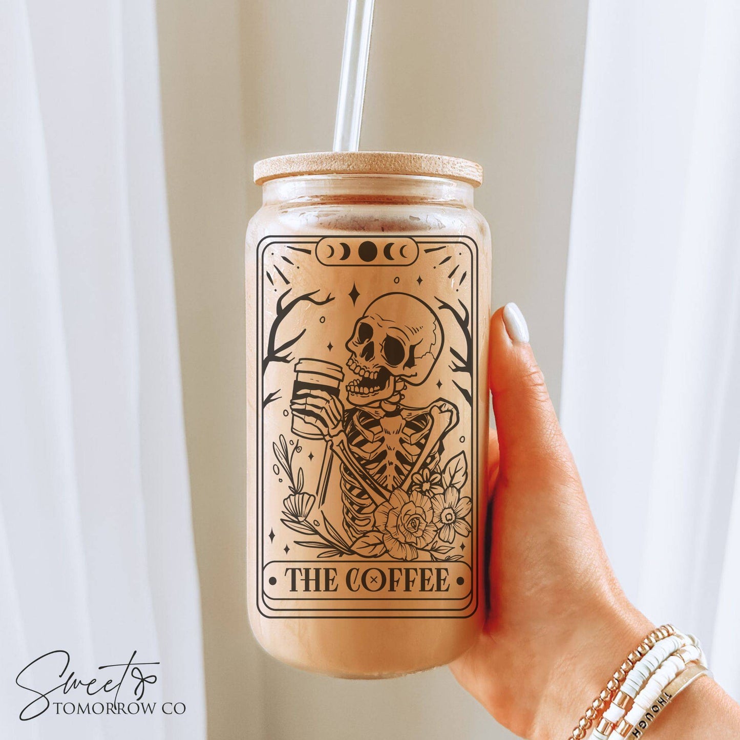 Tarot Card Glass Tumbler