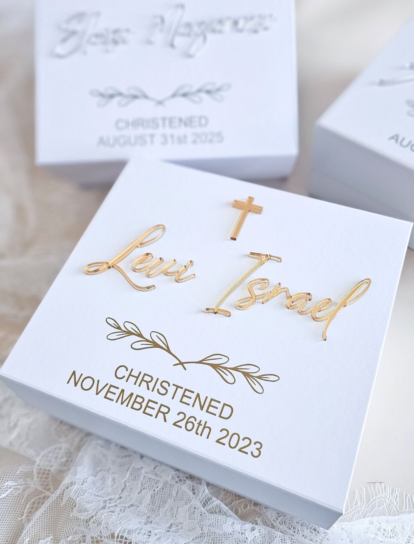 Custom Christening Box