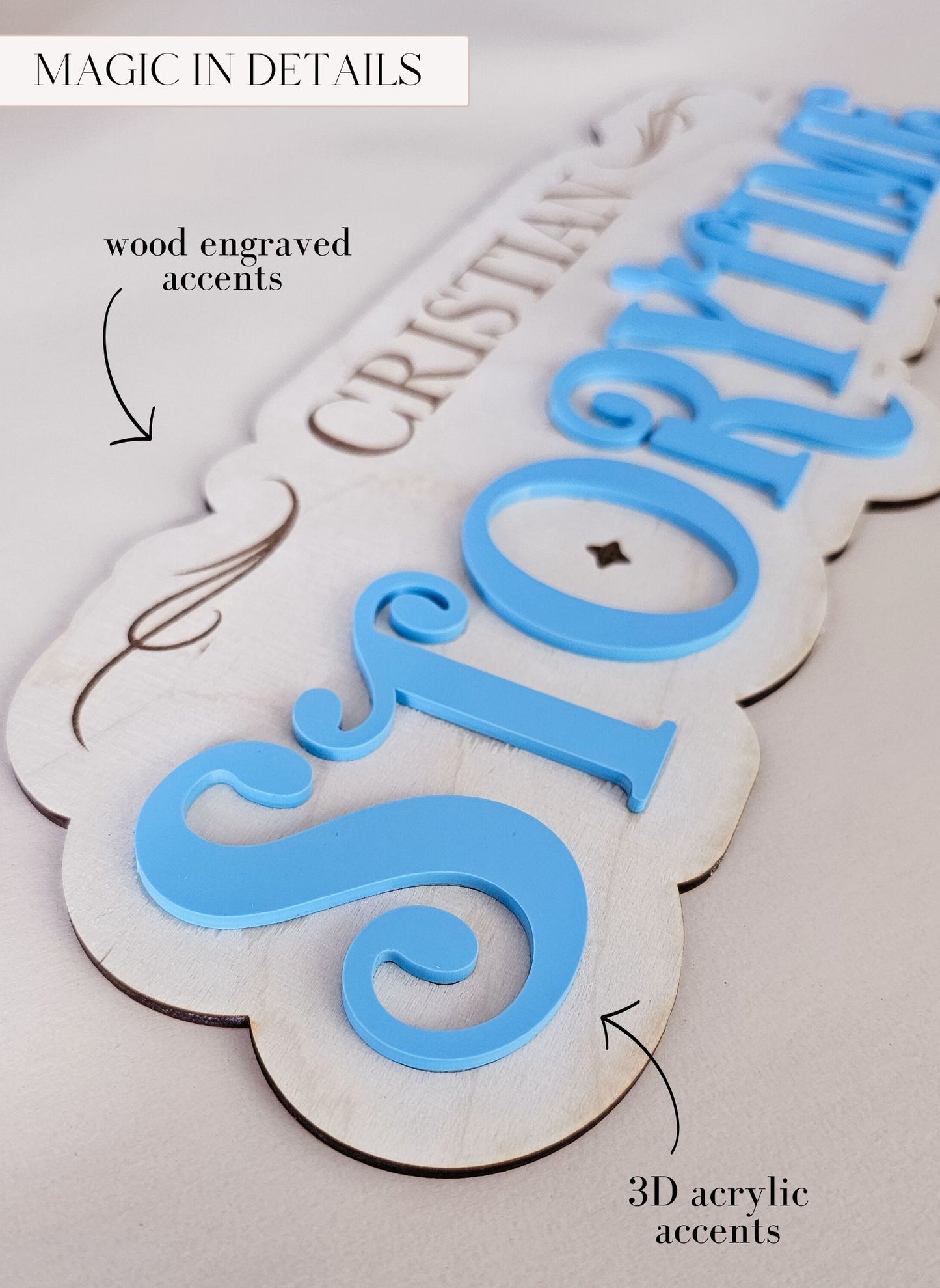 Storytime Wooden Name Sign