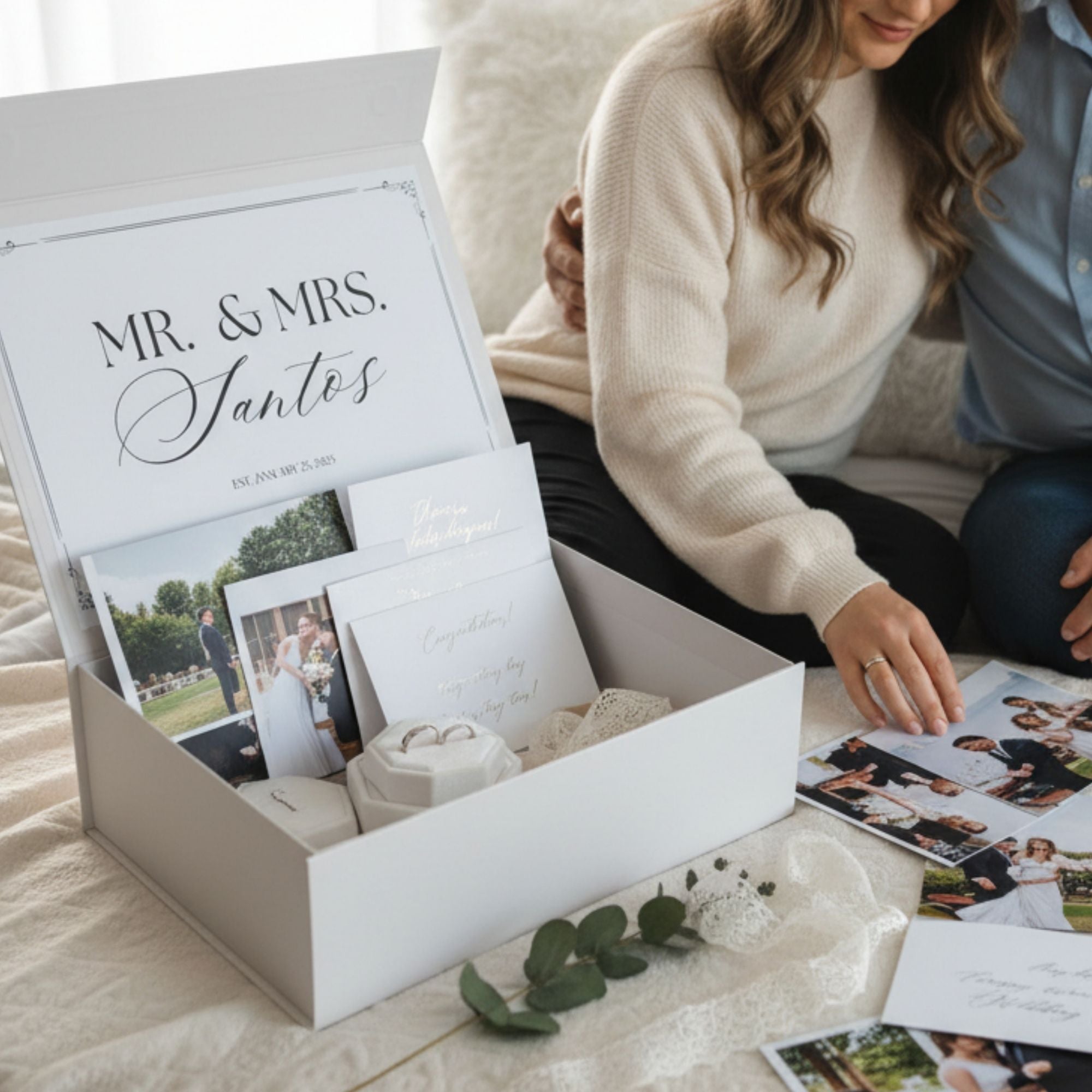 Our Wedding Keepsake Magnetic Box