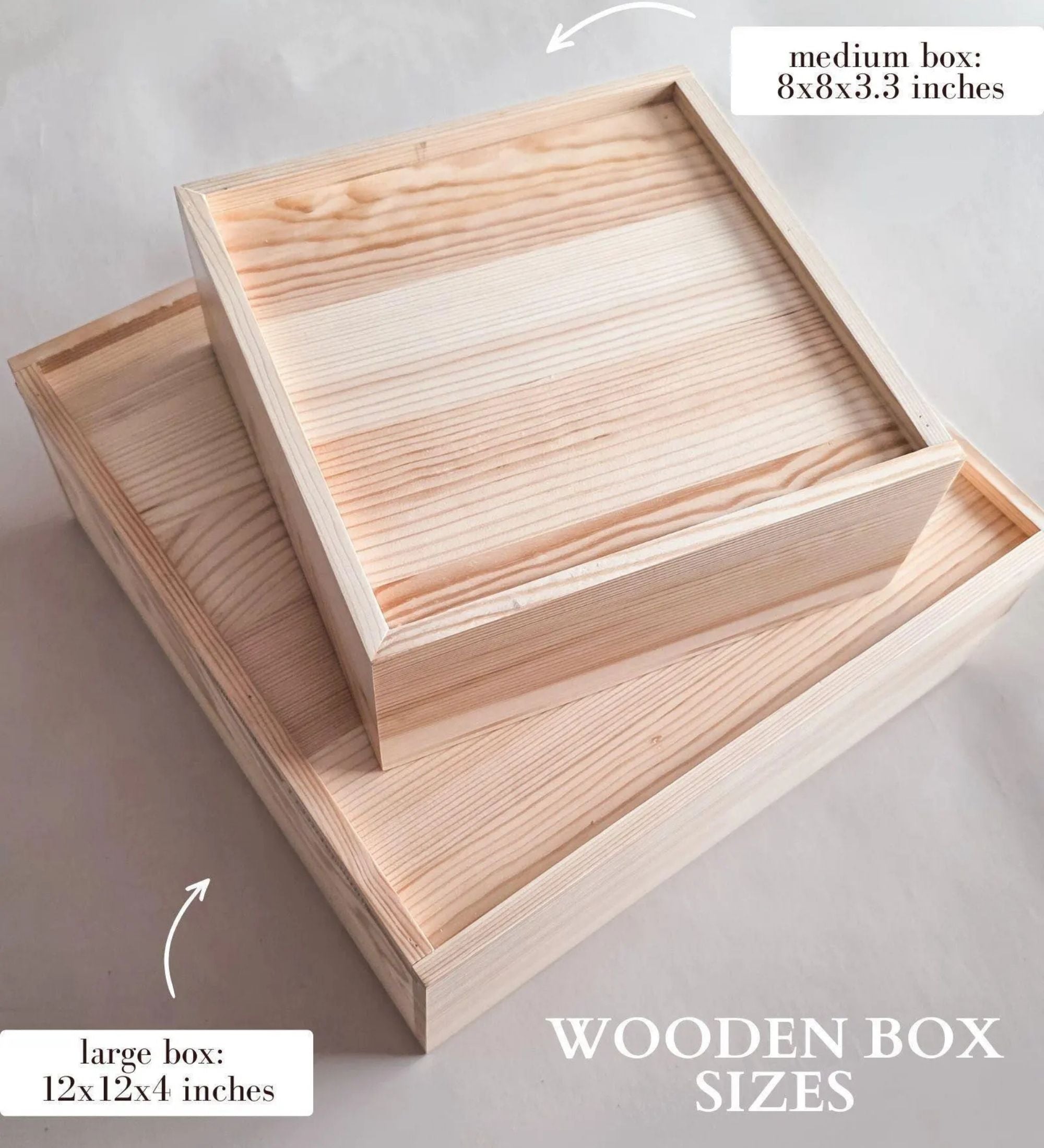 Wooden Christmas Gift Box with Slide Lid