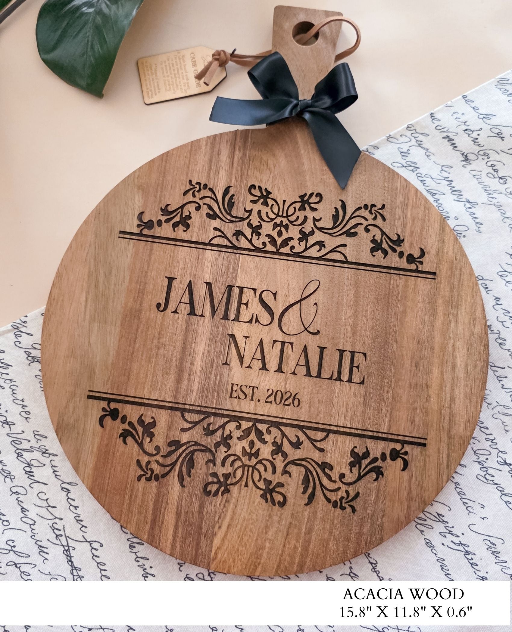 Wedding Keepsake Cutting Board Gift Set