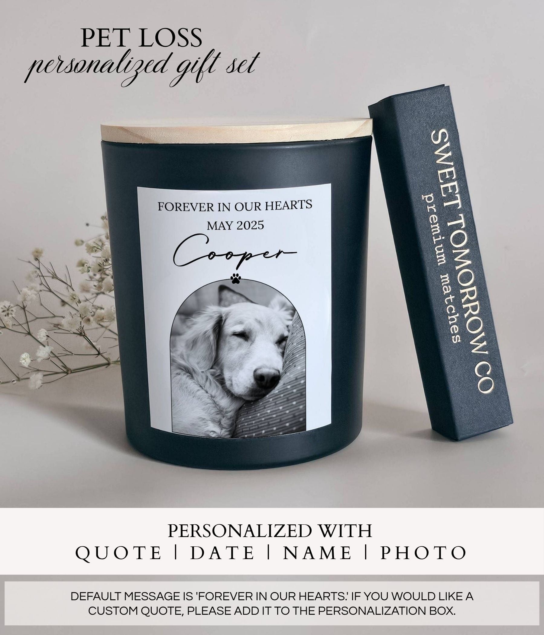 Pet Memorial Candle Sympathy Gift Box