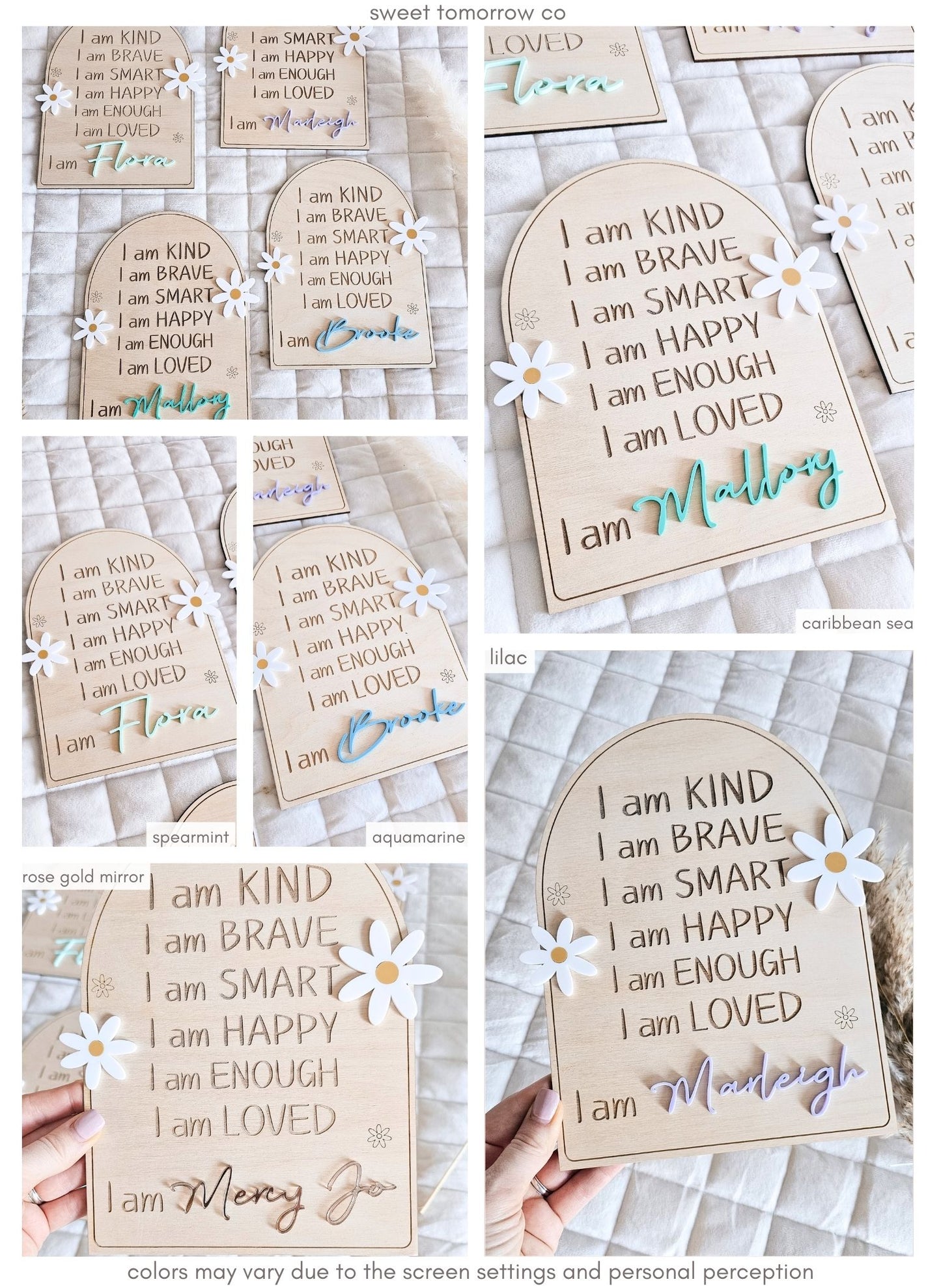 Affirmation Daisy Sign