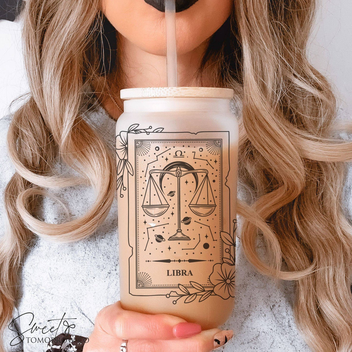 Zodiac Tarot Glass Tumbler