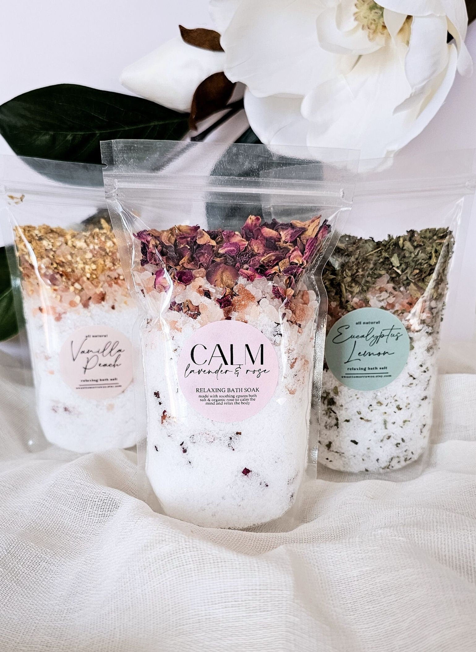 Bath Soak Relaxation Gift Stress Relief Present Home Spa Gift Aromatherapy Bath Self Care Package Pampering Gift Birthday Present Bridal Shower Gift Yoga Lover Gift Pilates Recovery