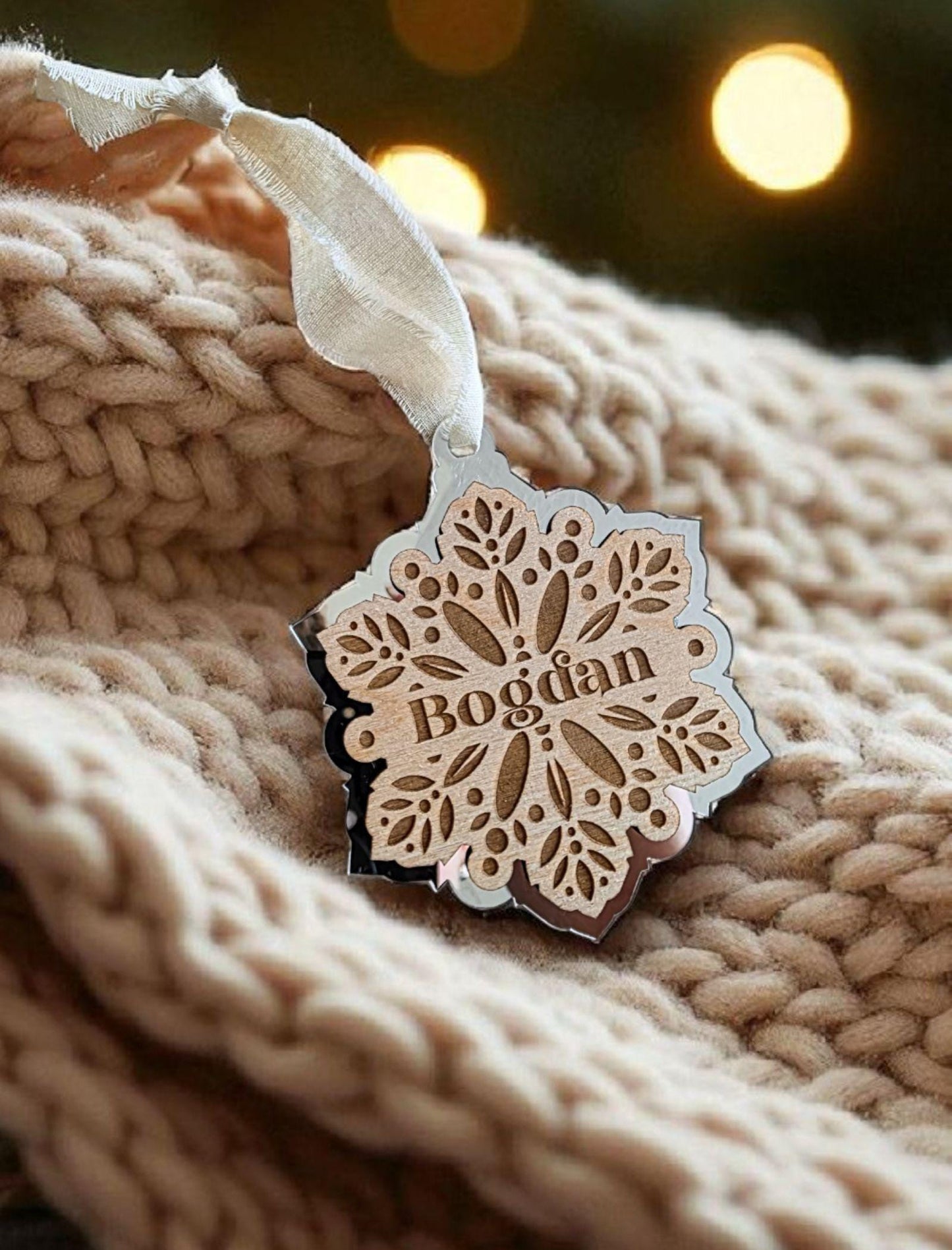 Personalized Name Snowflake Ornament