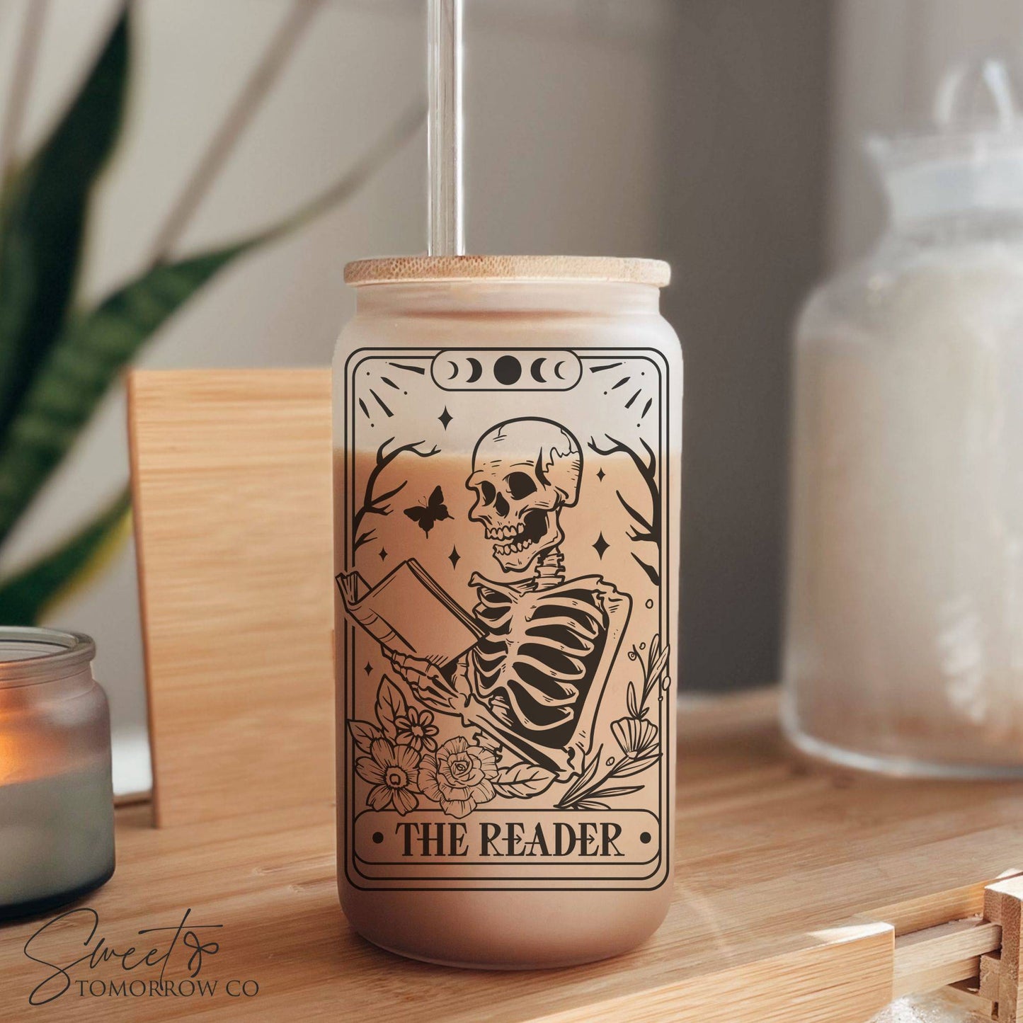 Tarot Card Glass Tumbler