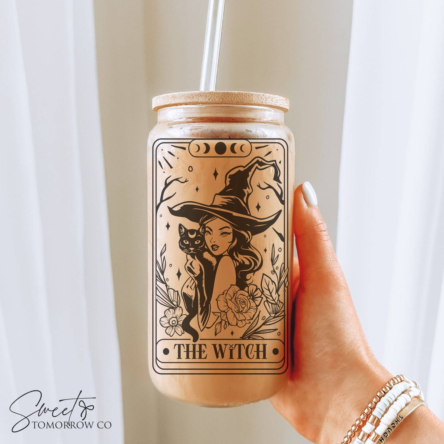 Tarot Card Glass Tumbler