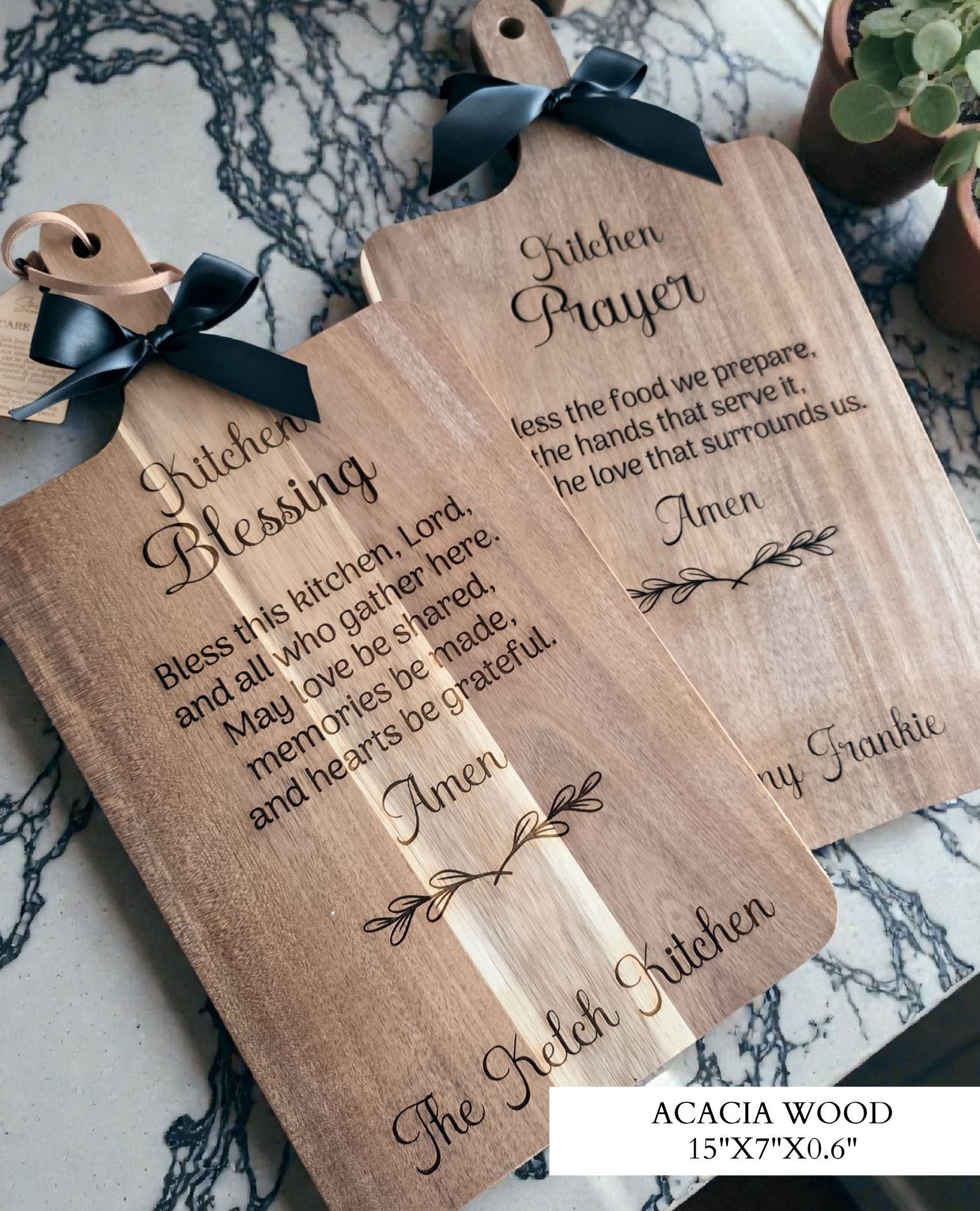 Personalized Prayer Cutting Board for Housewarming & Weddings