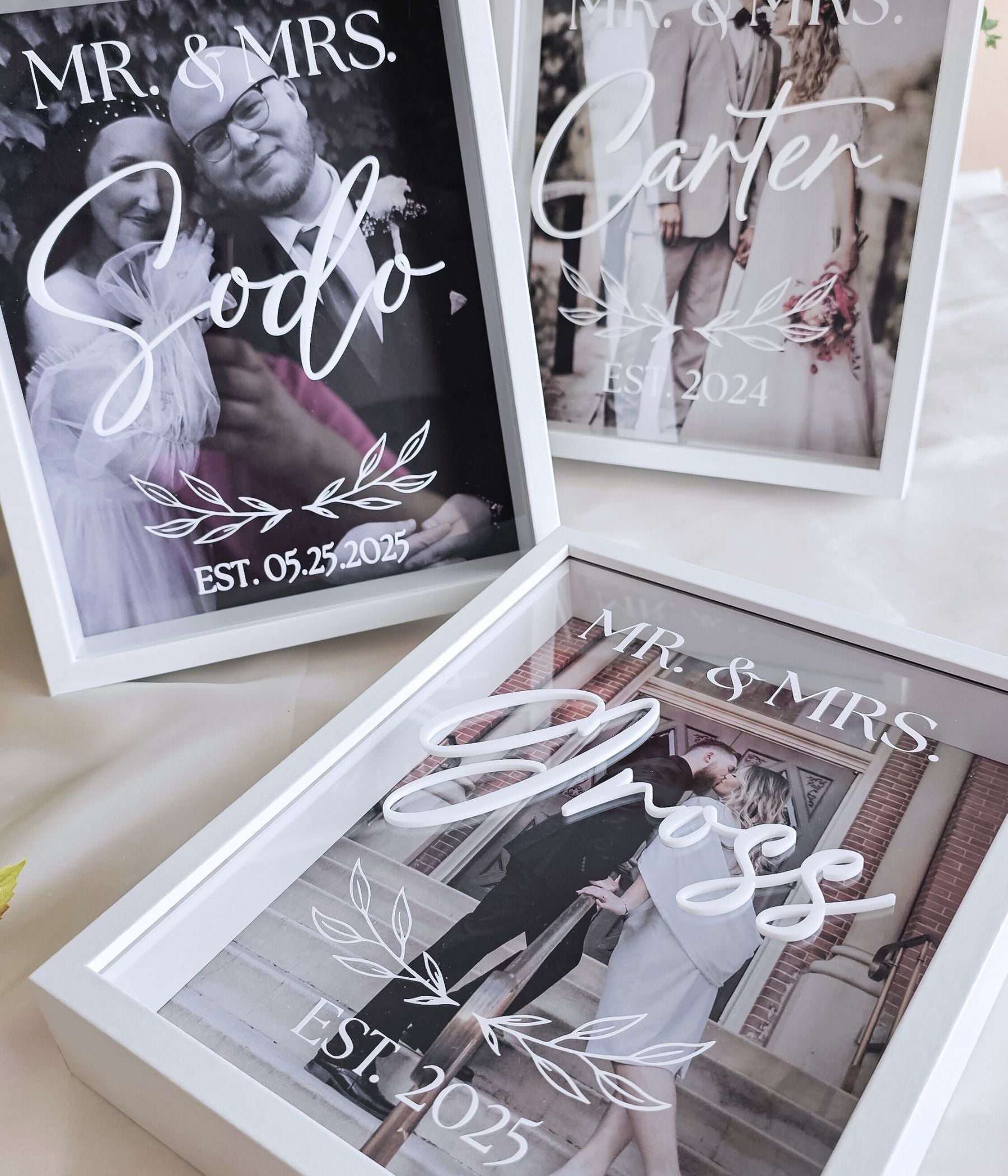 Mr. & Mrs. Frame Keepsake Box