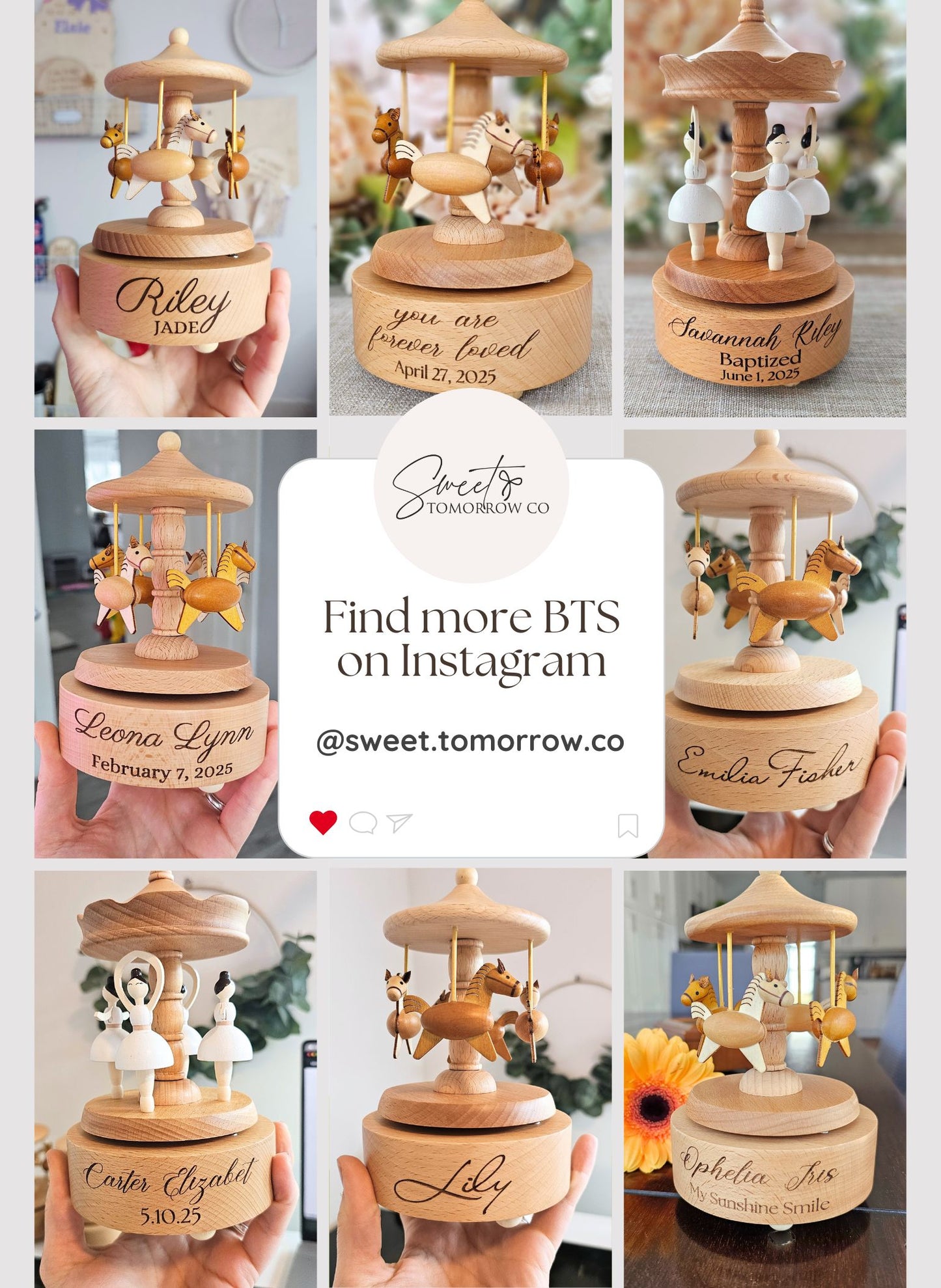 Personalized Music Carousel Box