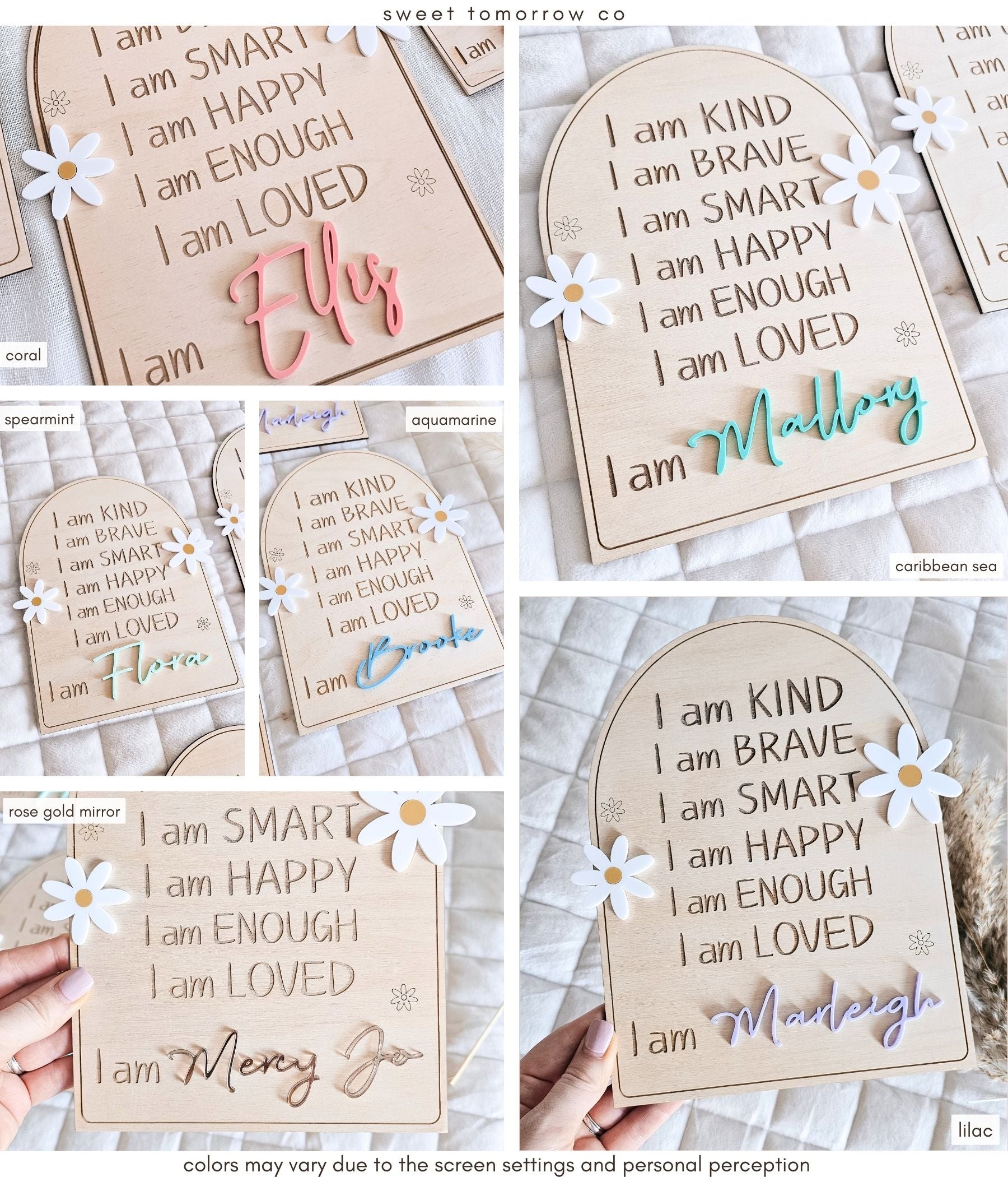 Affirmation Daisy Sign