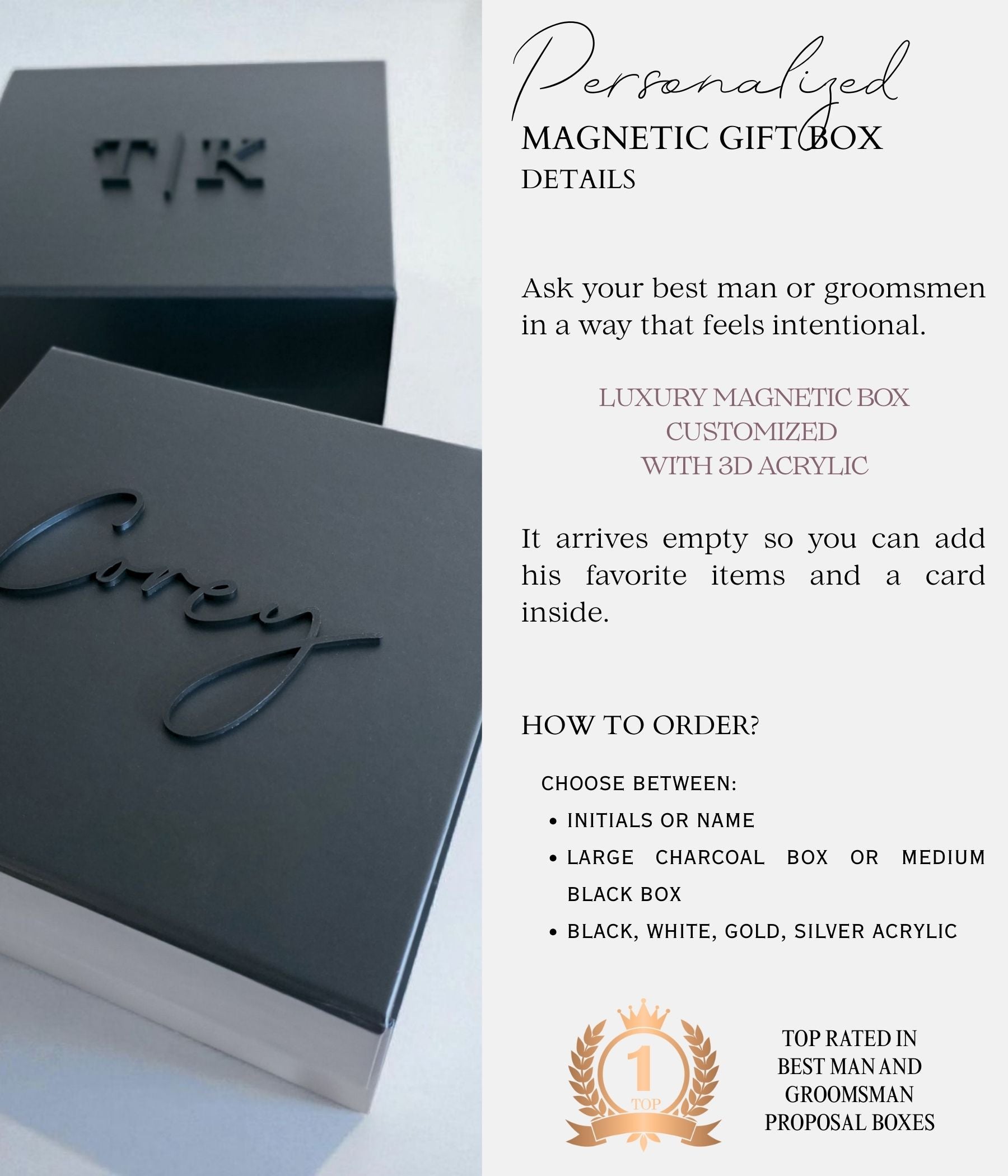 Classic Monogram Keepsake Gift Box