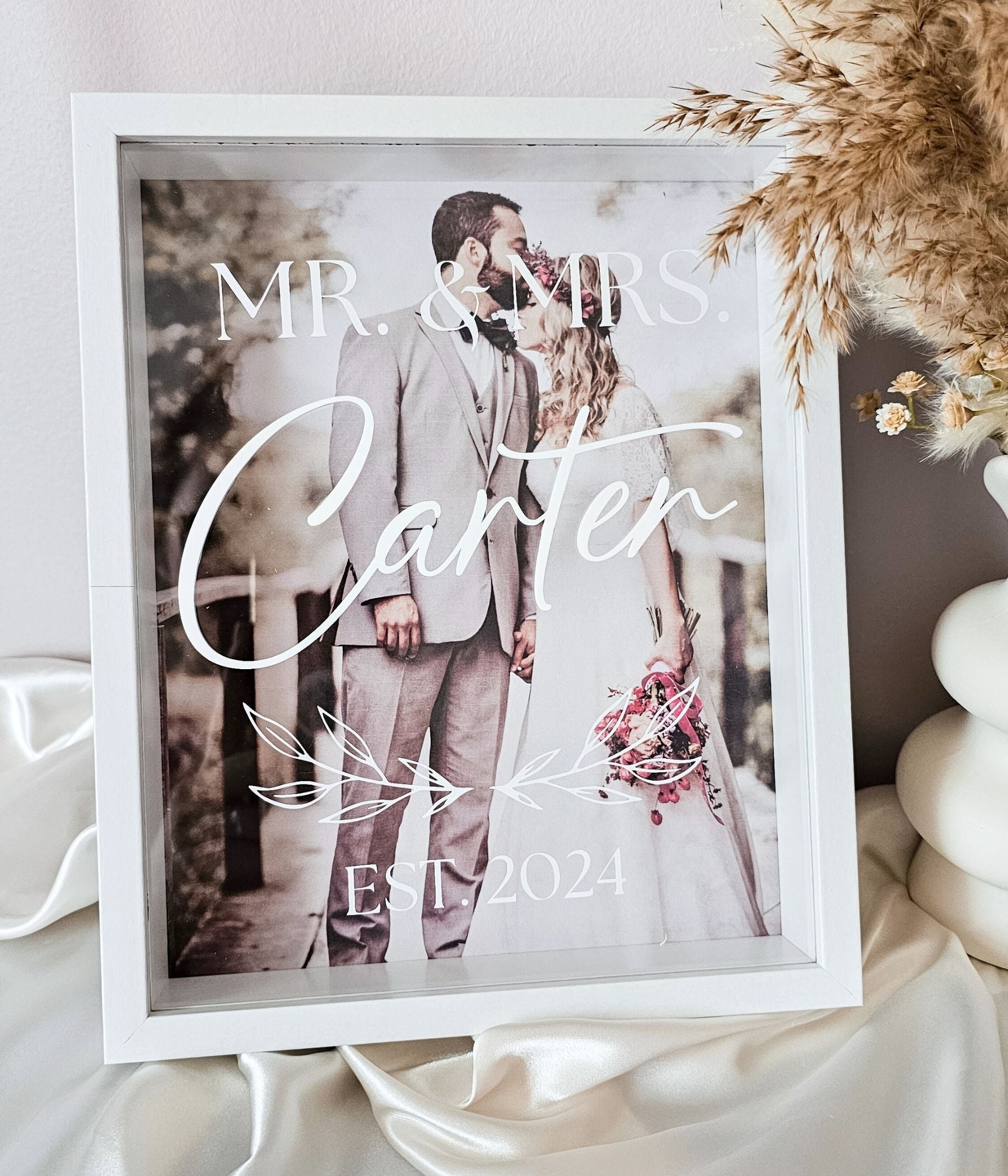 Mr. & Mrs. Frame Keepsake Box