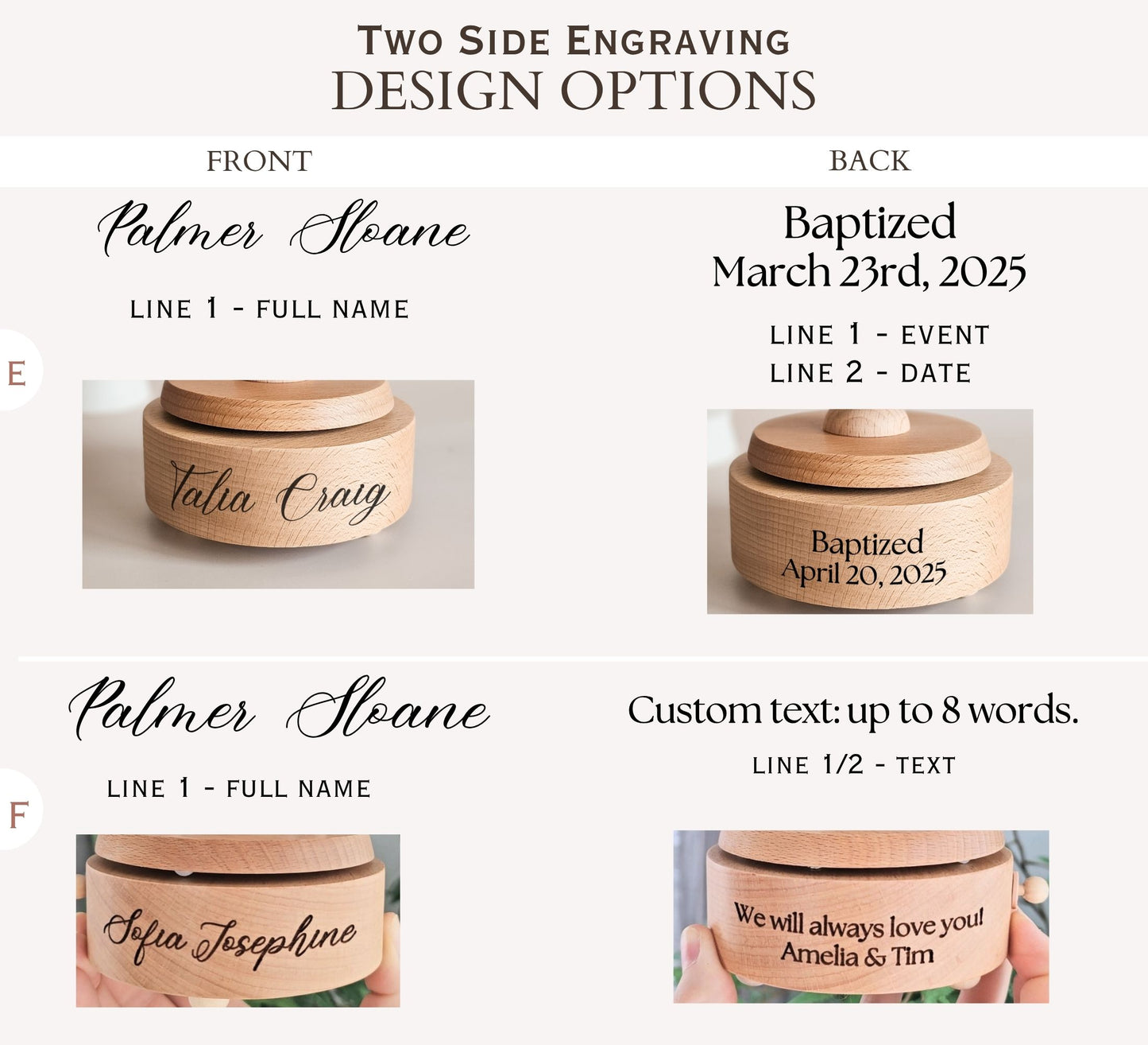 Personalized Music Carousel Box