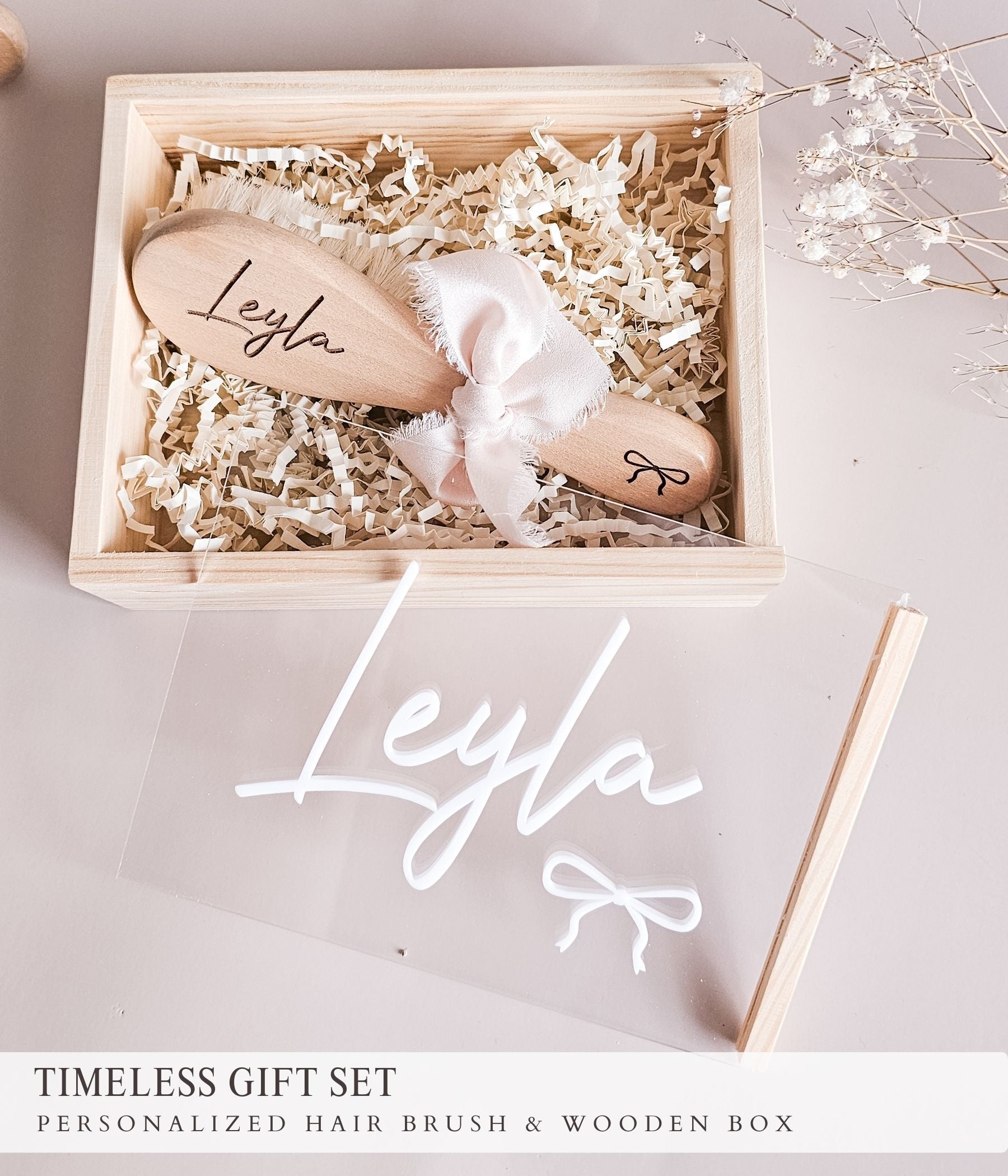 Wooden Baby Keepsake Set