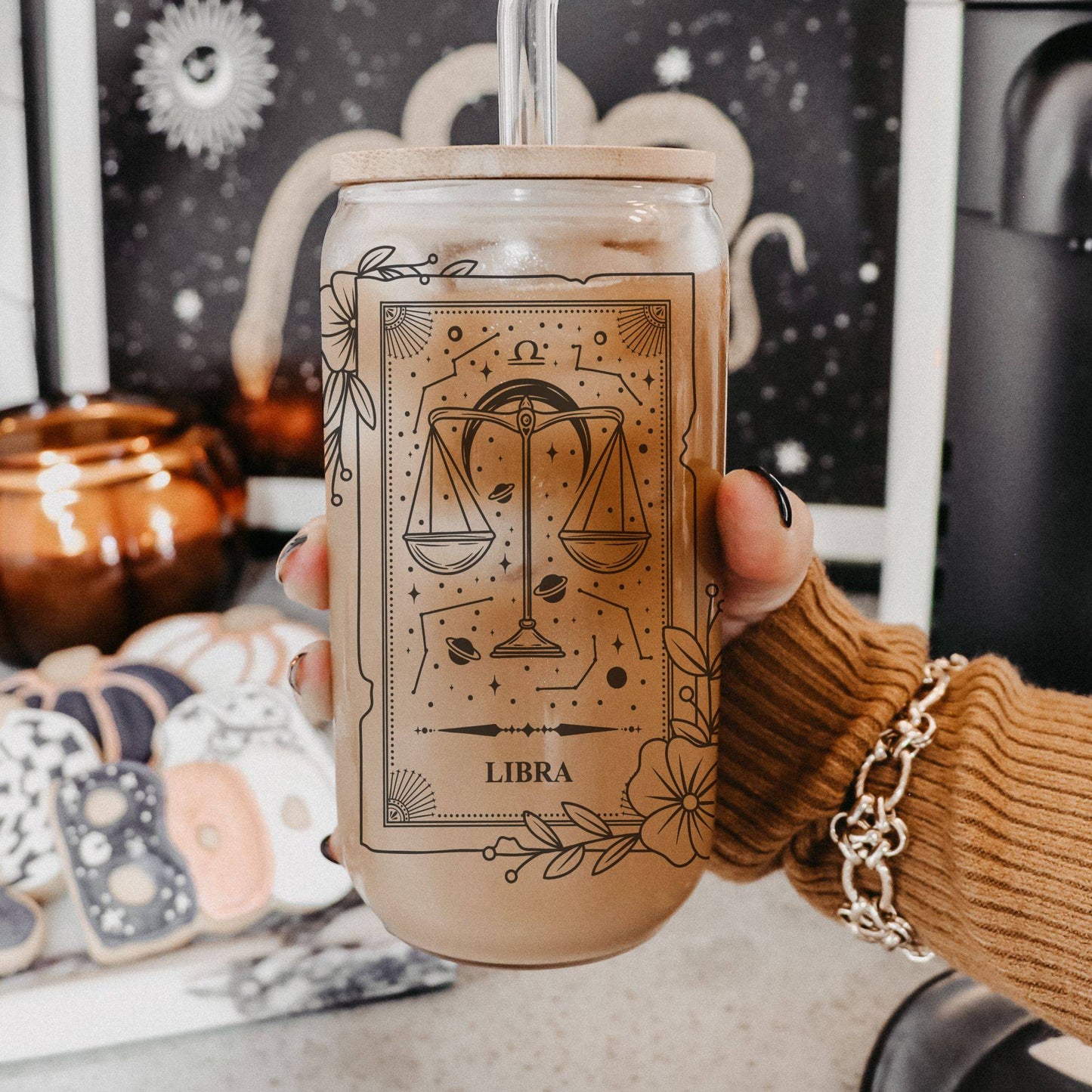 Zodiac Tarot Glass Tumbler