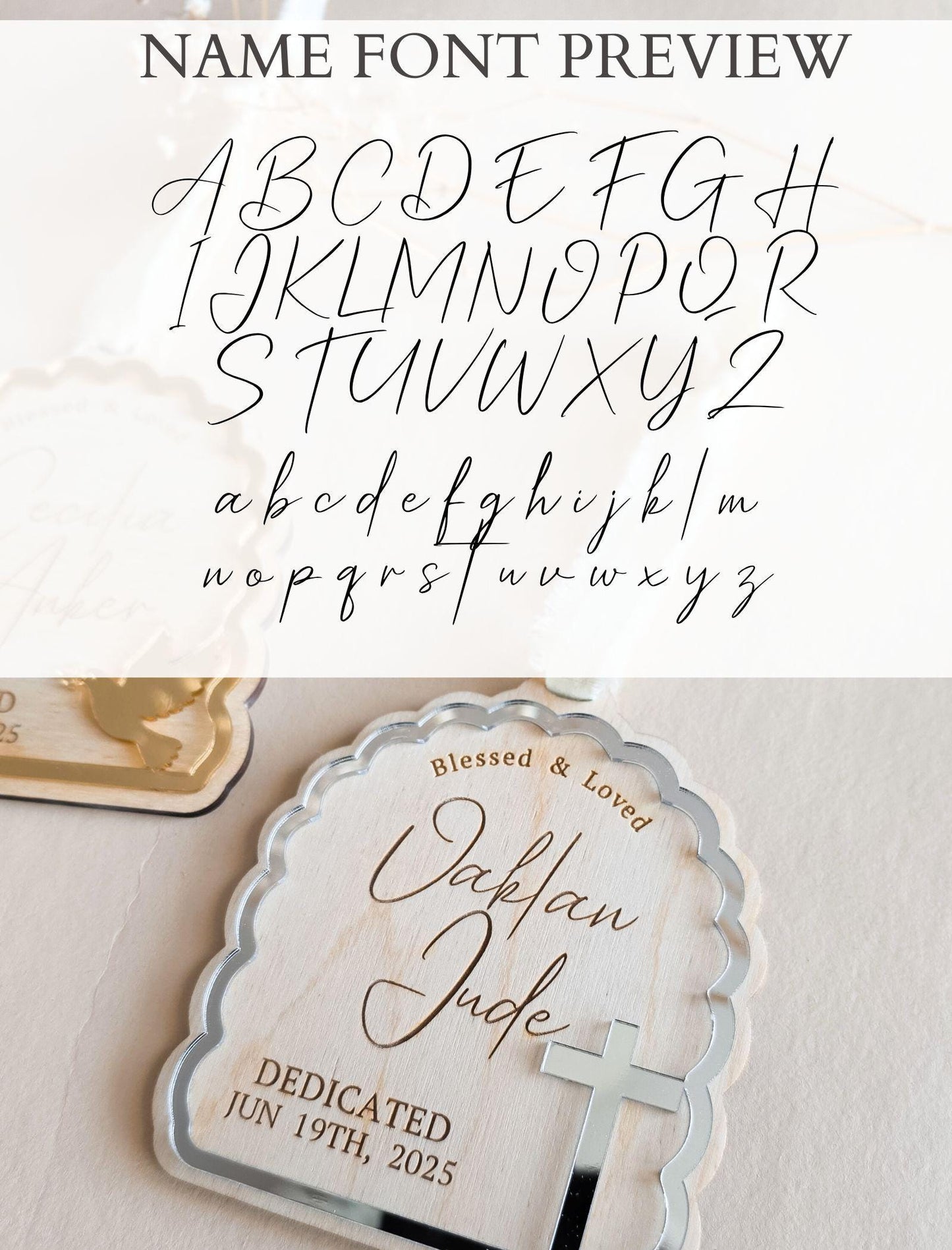 Custom Baptism Ornament