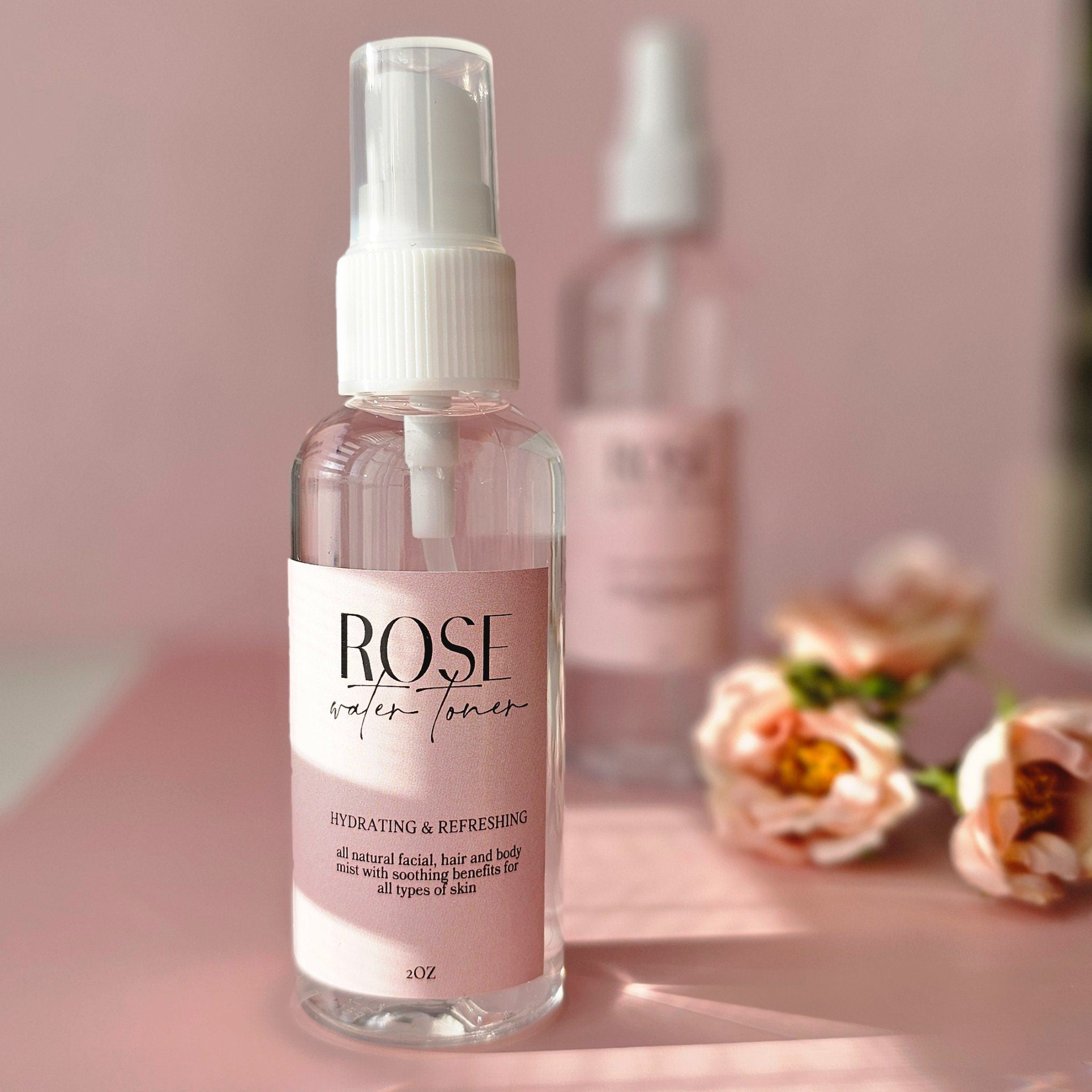 Natural Rose Water Toner Spray