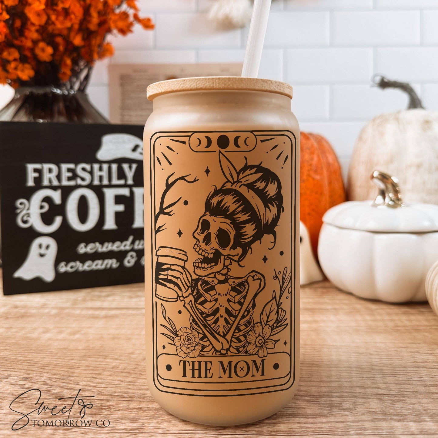 Tarot Card Glass Tumbler