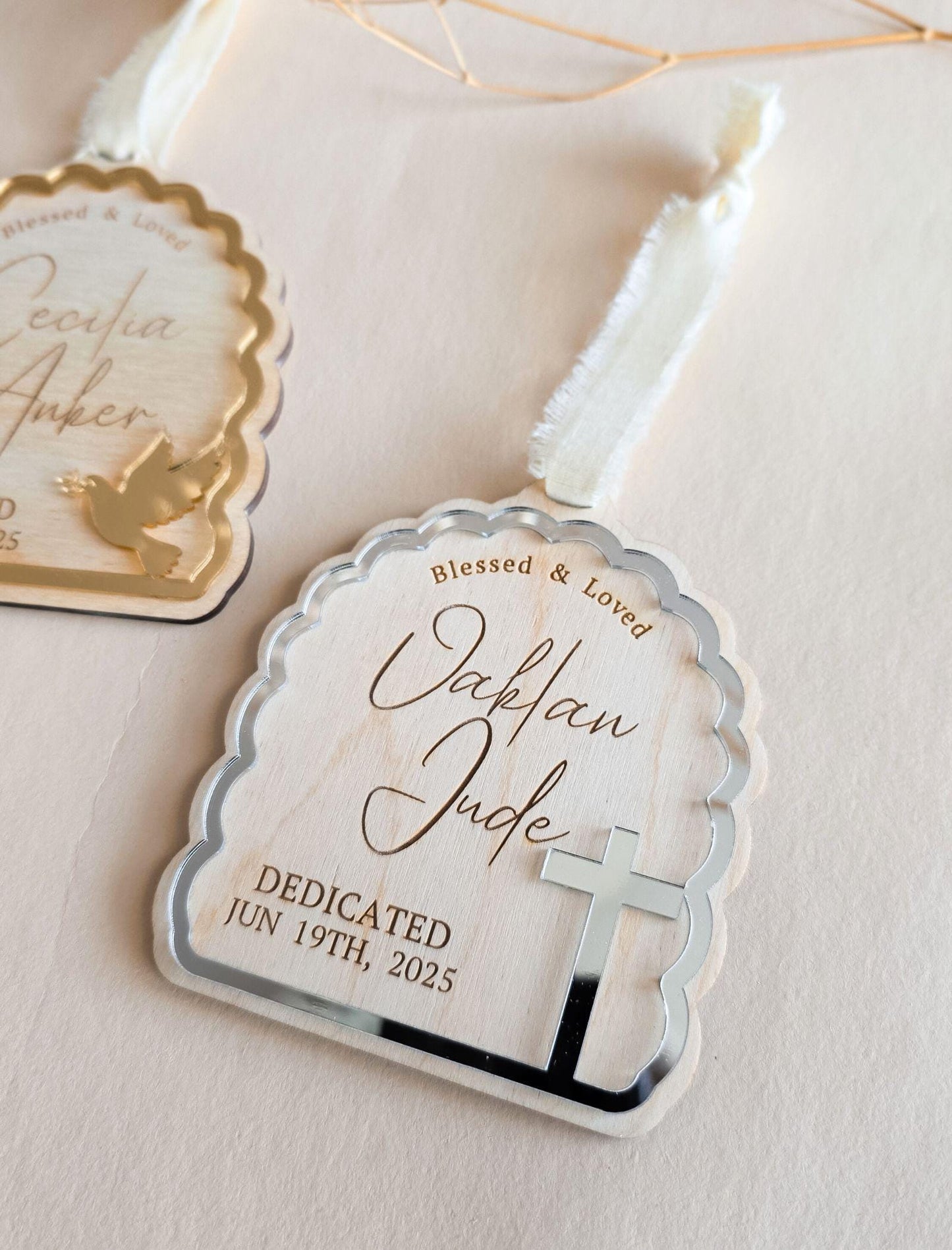 Custom Baptism Ornament