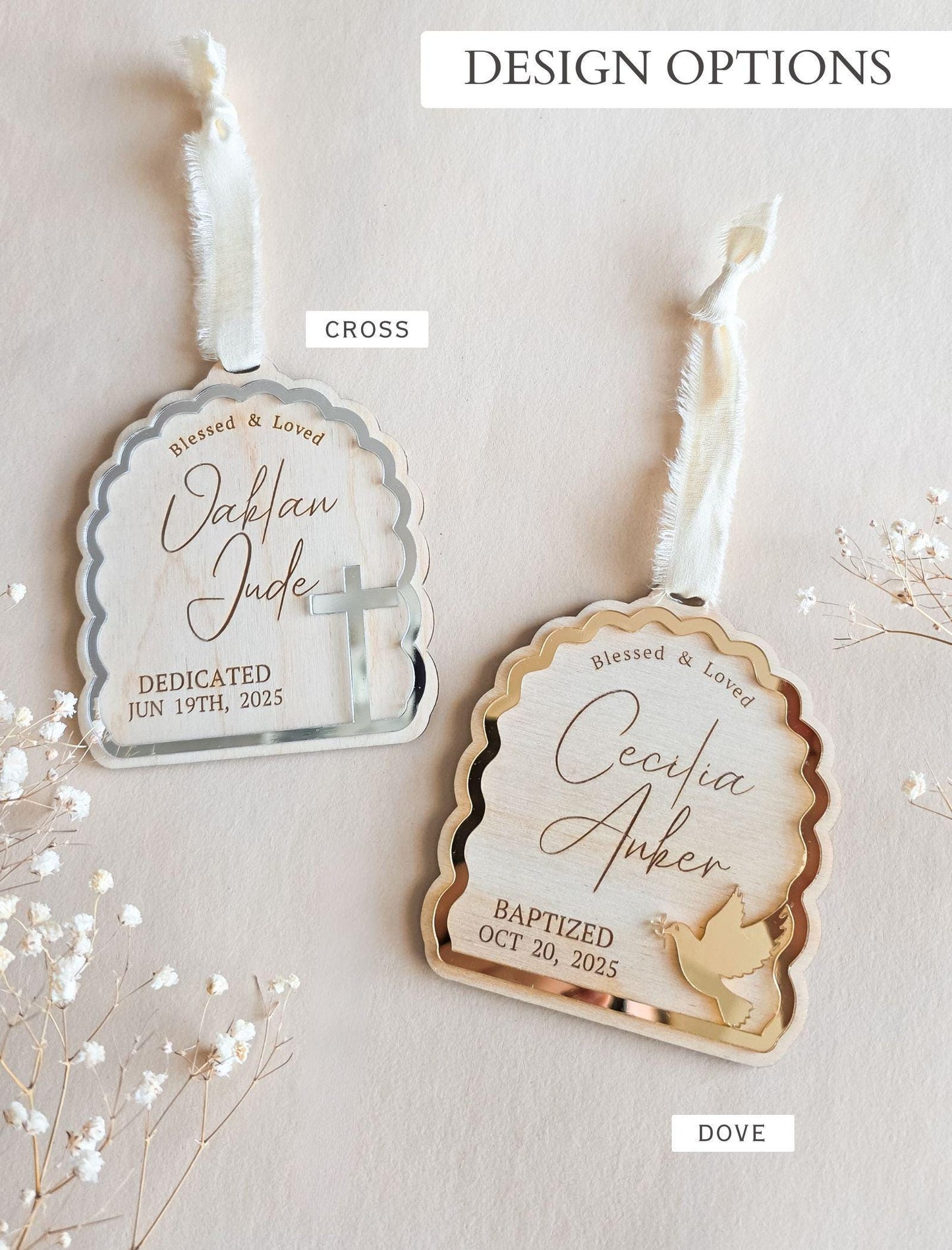 Custom Baptism Ornament