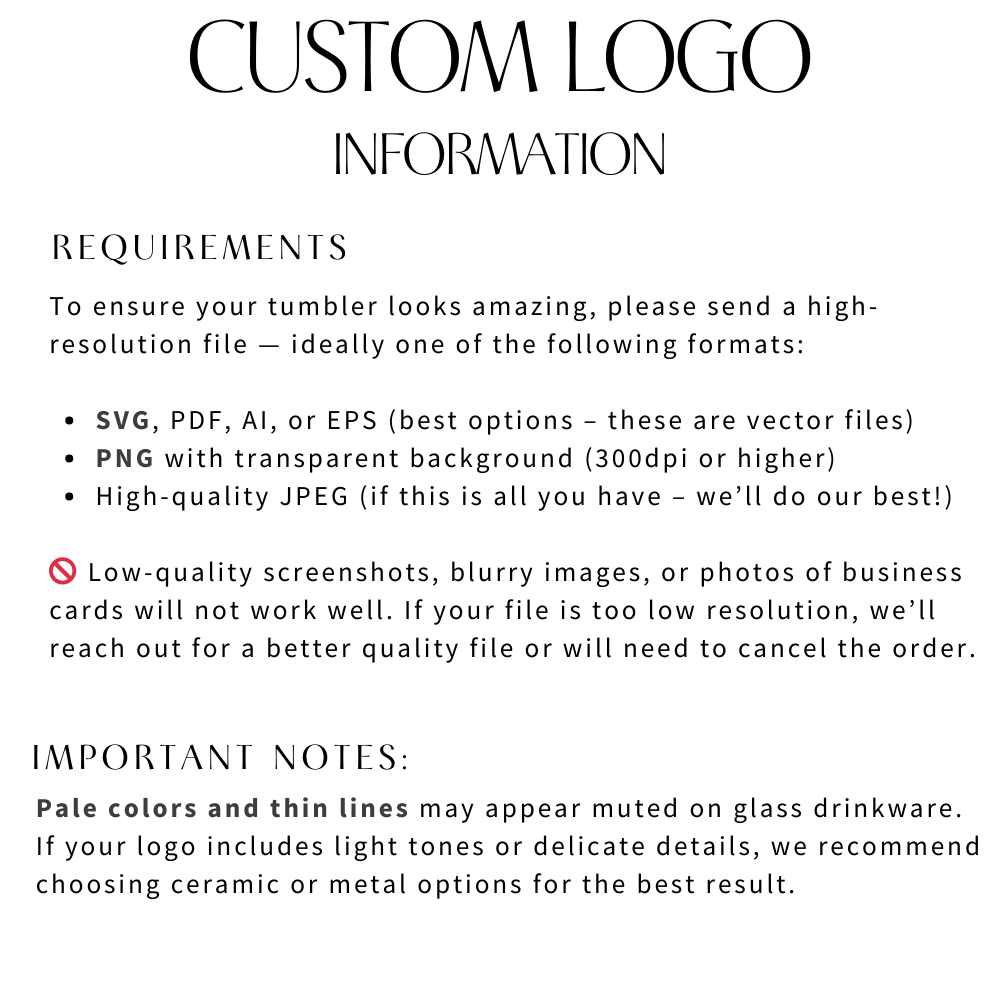 Custom Logo Glass Drinkwarerr