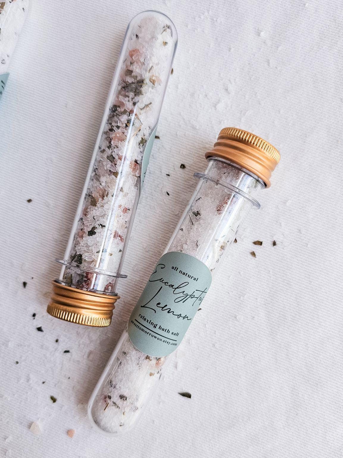 Eucalyptus Bath Soak Salt Tube