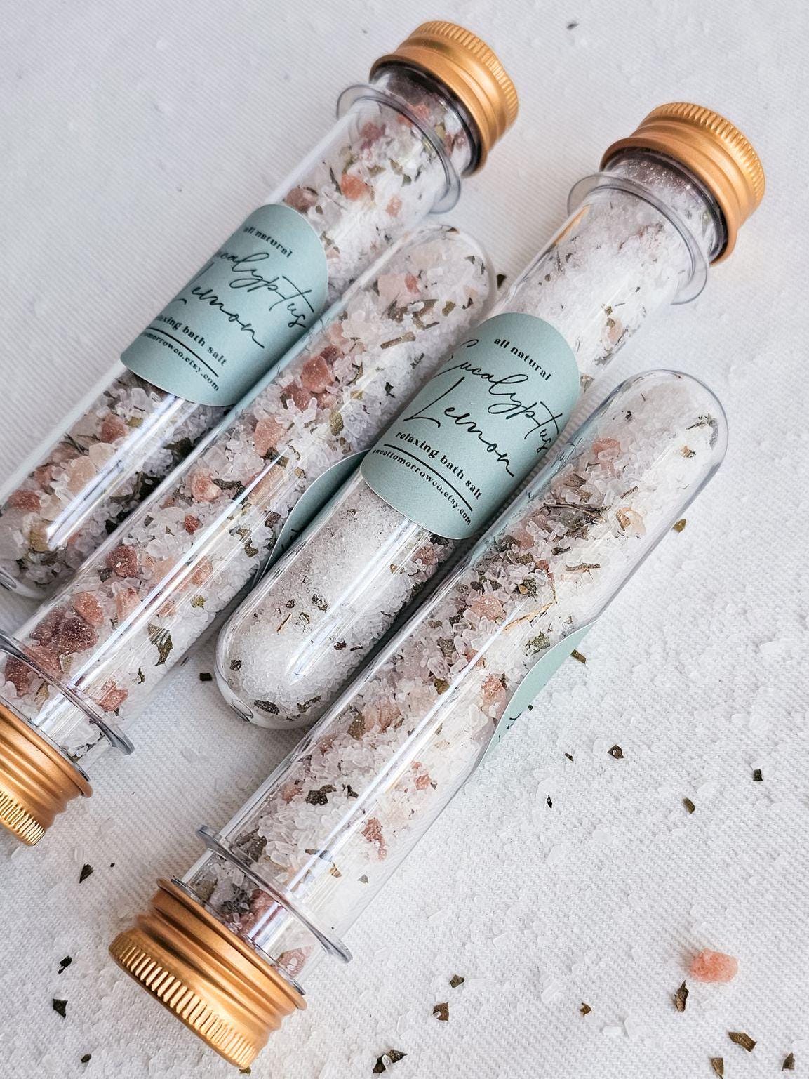 Eucalyptus Bath Soak Salt Tube