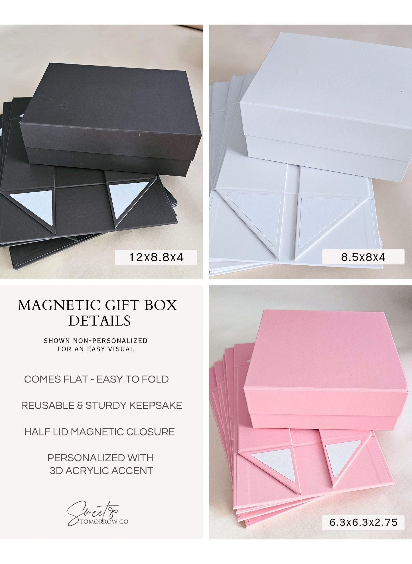 Personalized Empty Magnetic Gift Box