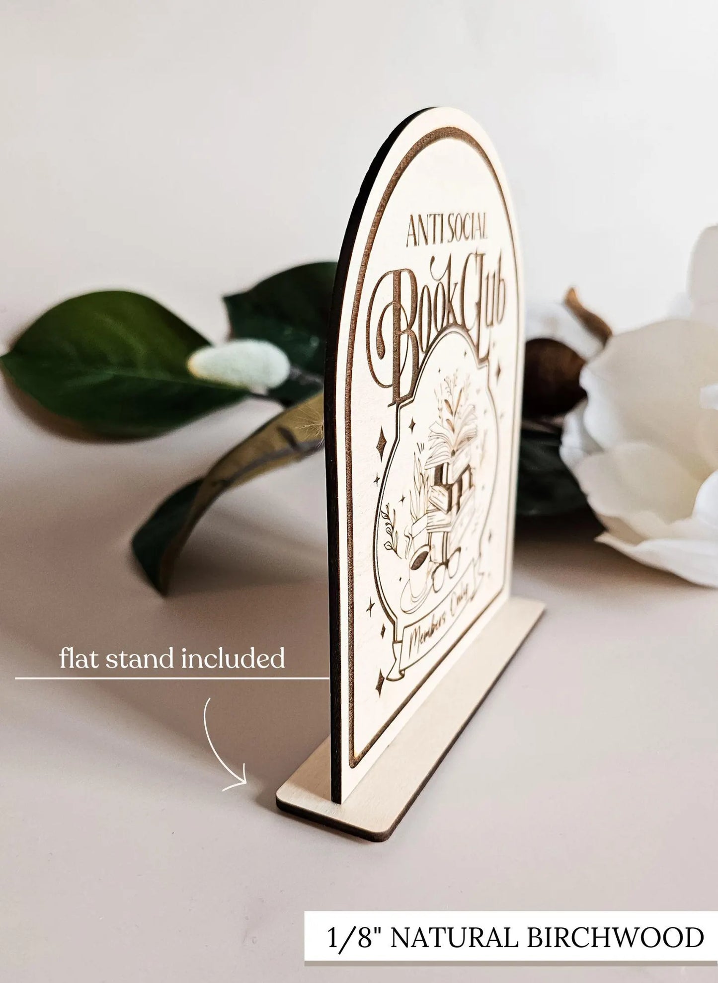 Antisocial Book Club Sign