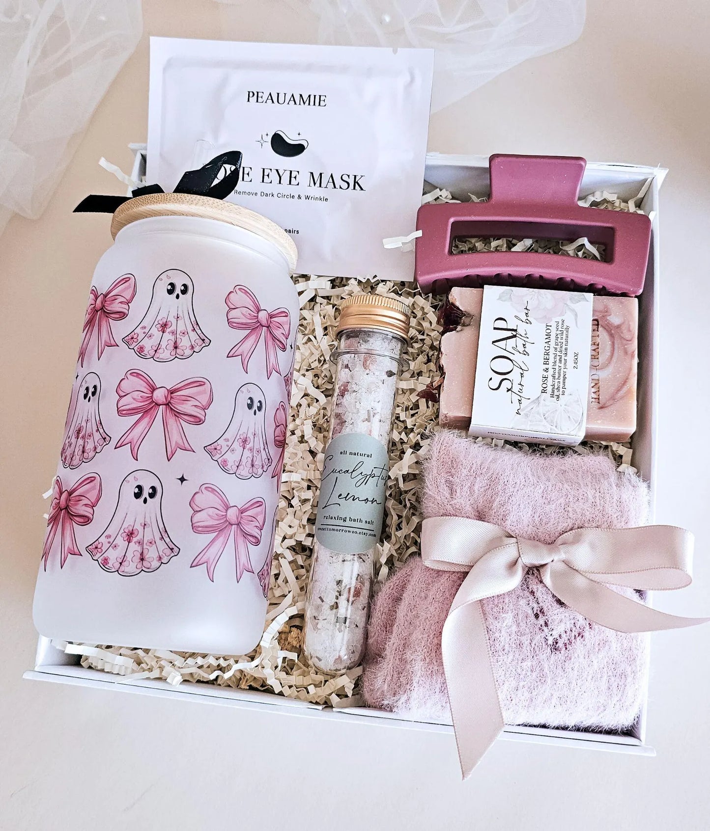 Pink Halloween Ghost Gift Box