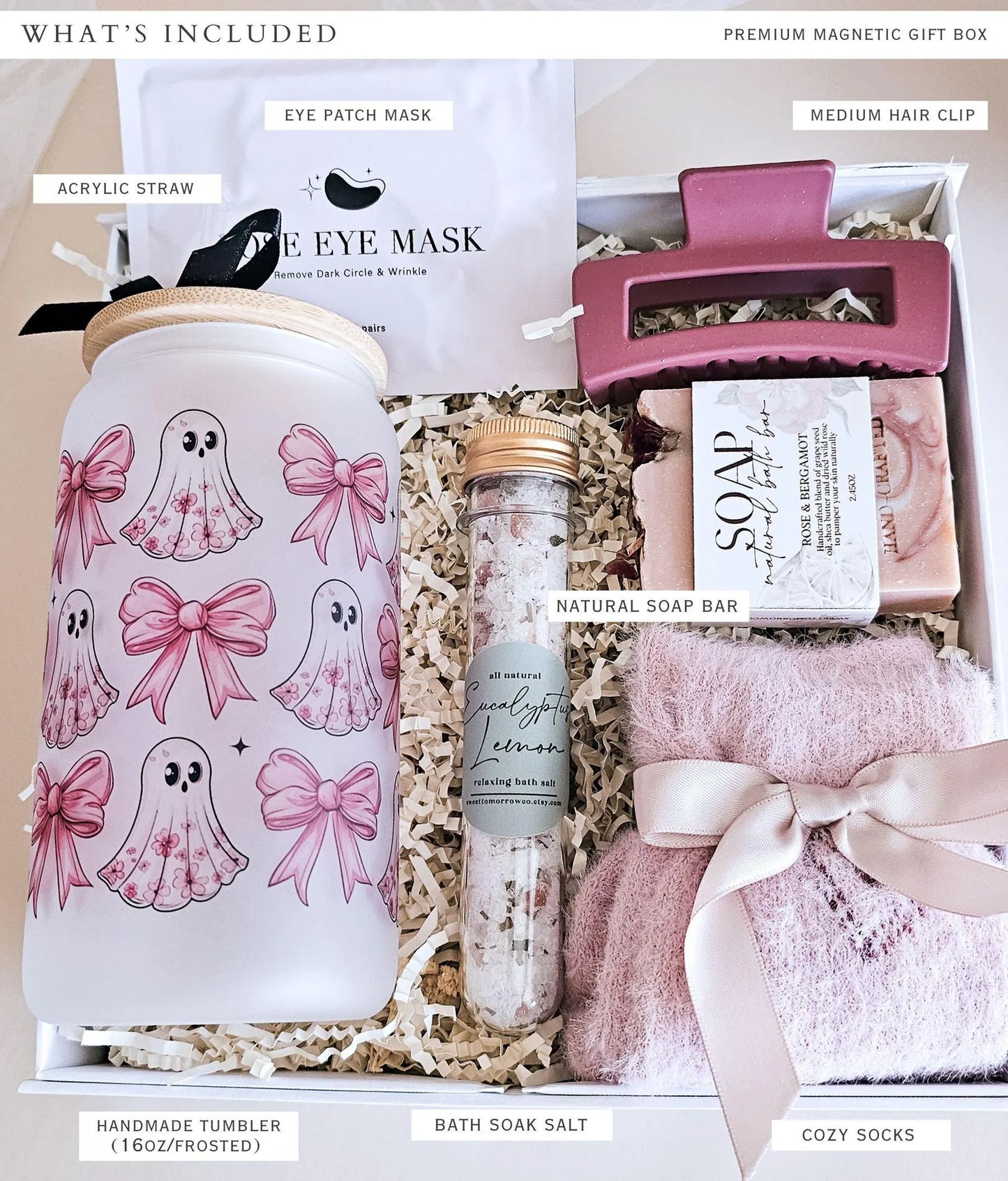 Pink Halloween Ghost Gift Box