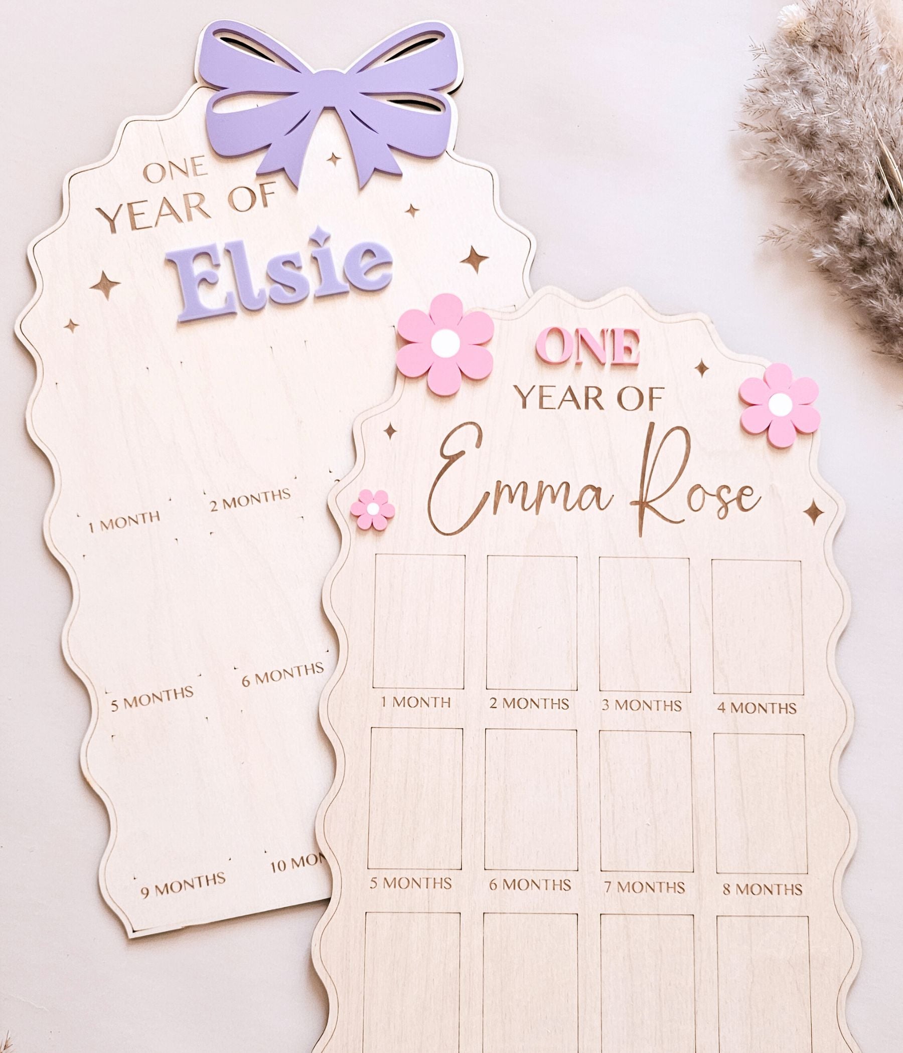 Baby First Year Photo Board