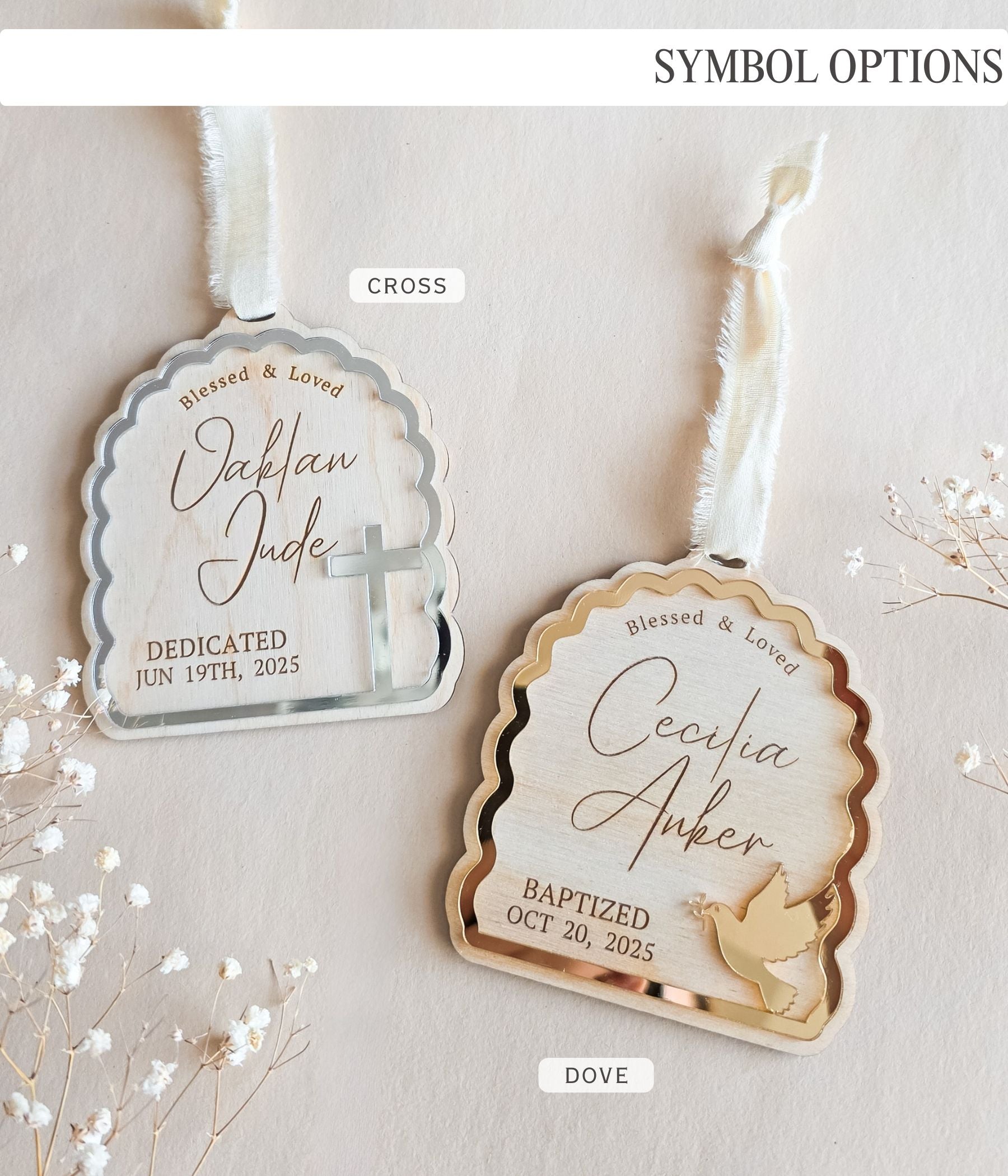 Blessed & Loved Ornament Baptism Ornament
