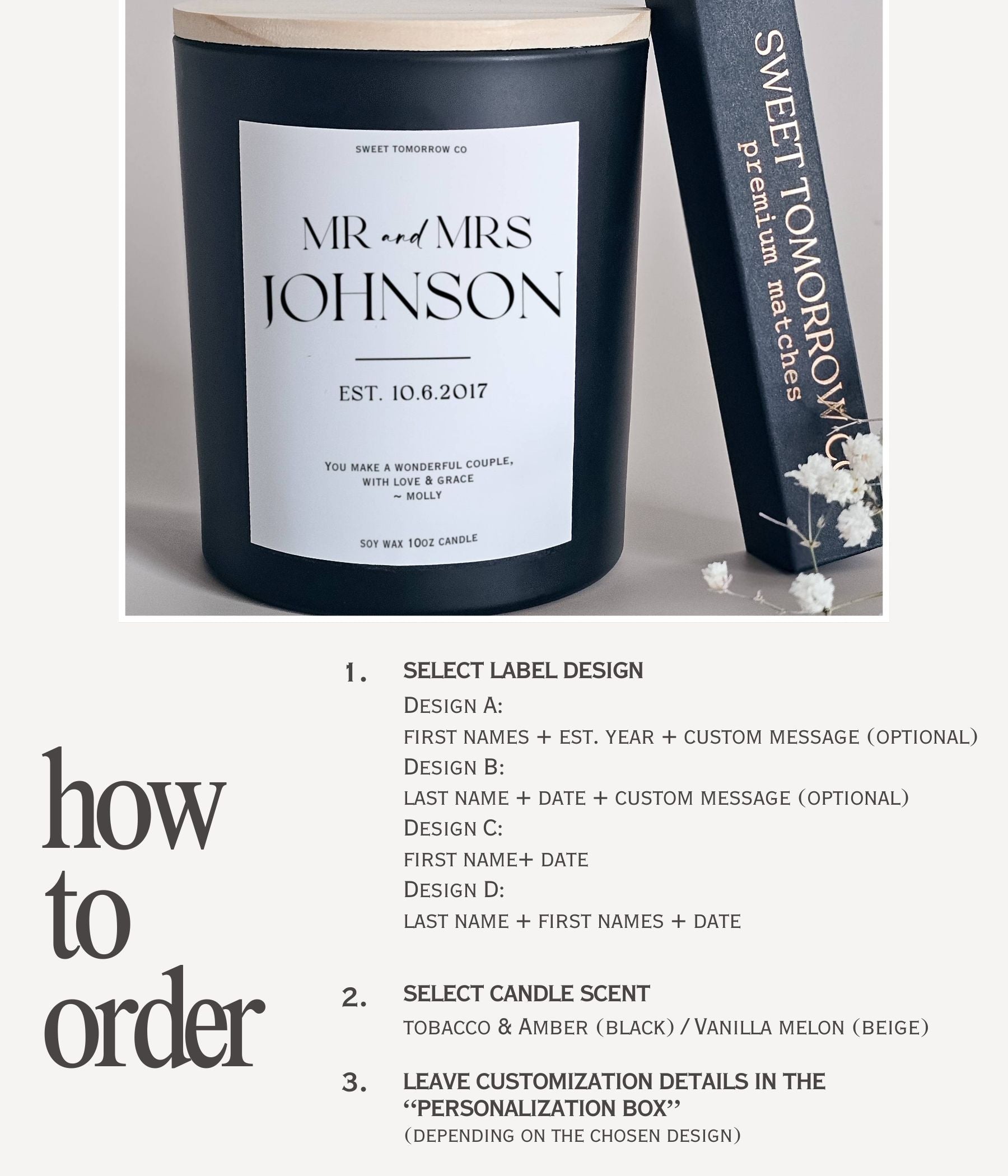 Newlywed Memory Candle Gift Box