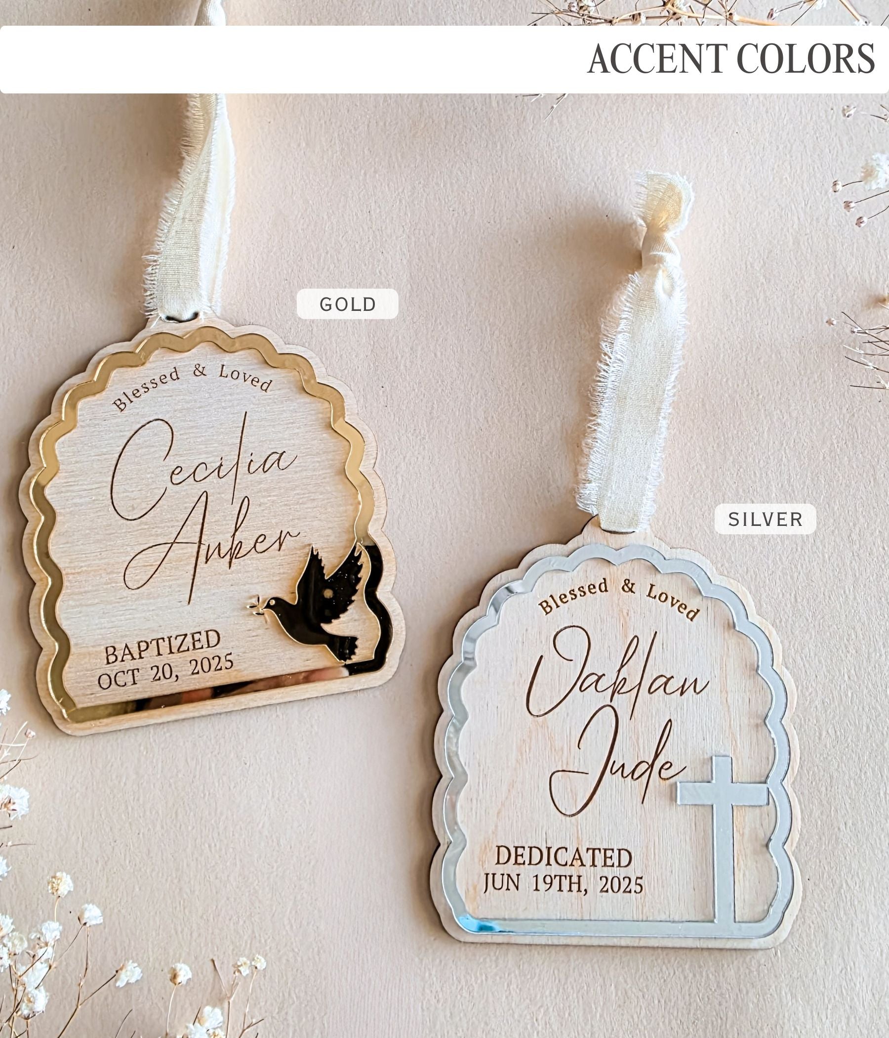 Blessed & Loved Ornament Baptism Ornament