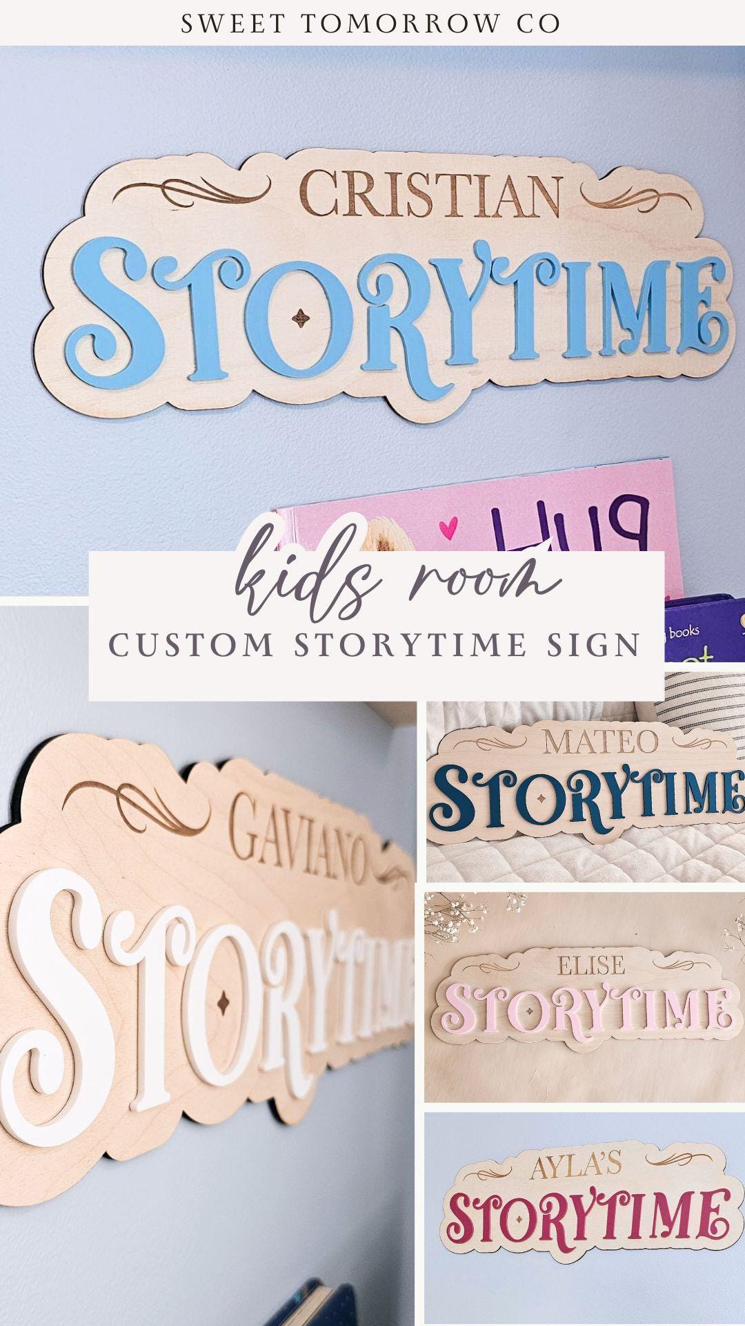 Custom Kids Room Sign (Library, Storytime, Playroom etc.)