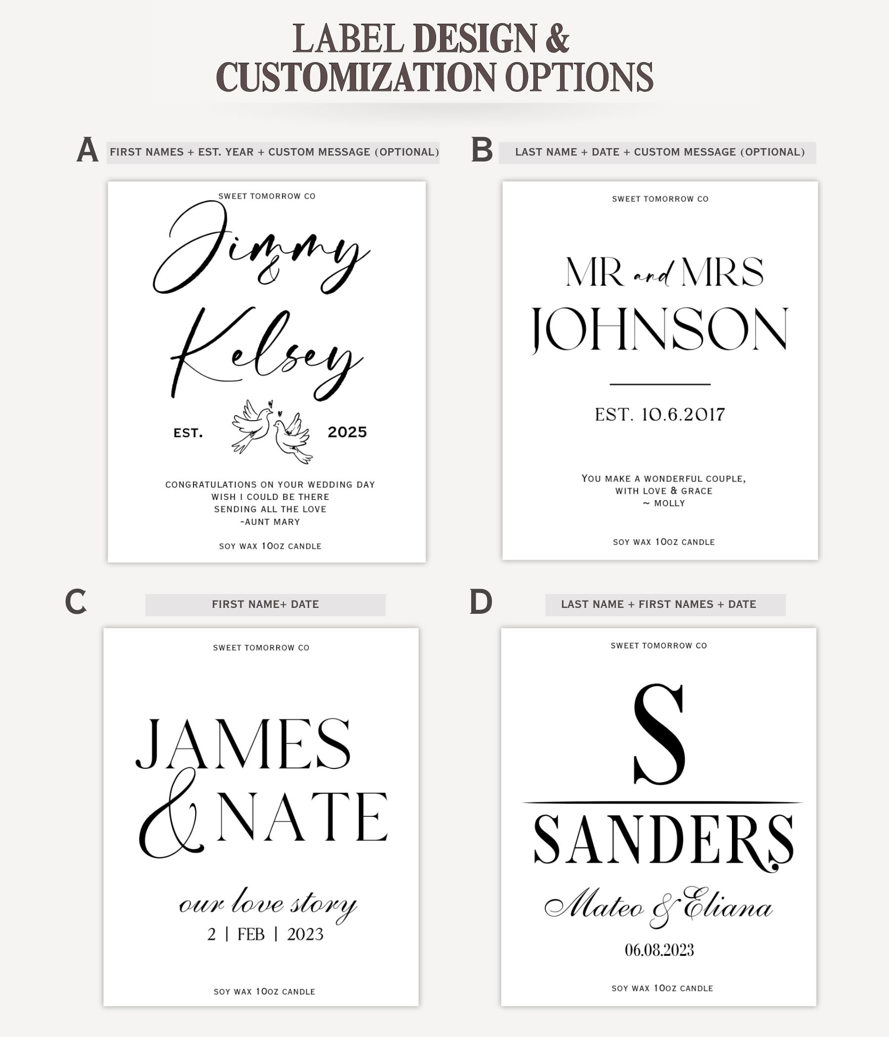 Newlywed Memory Candle Gift Box