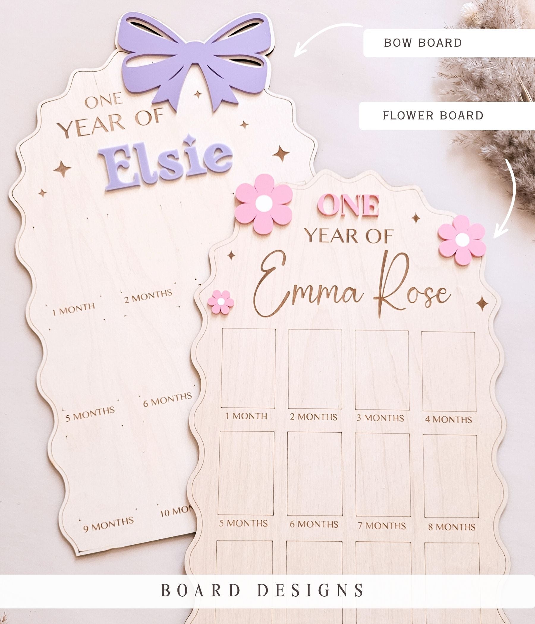 Baby First Year Photo Board
