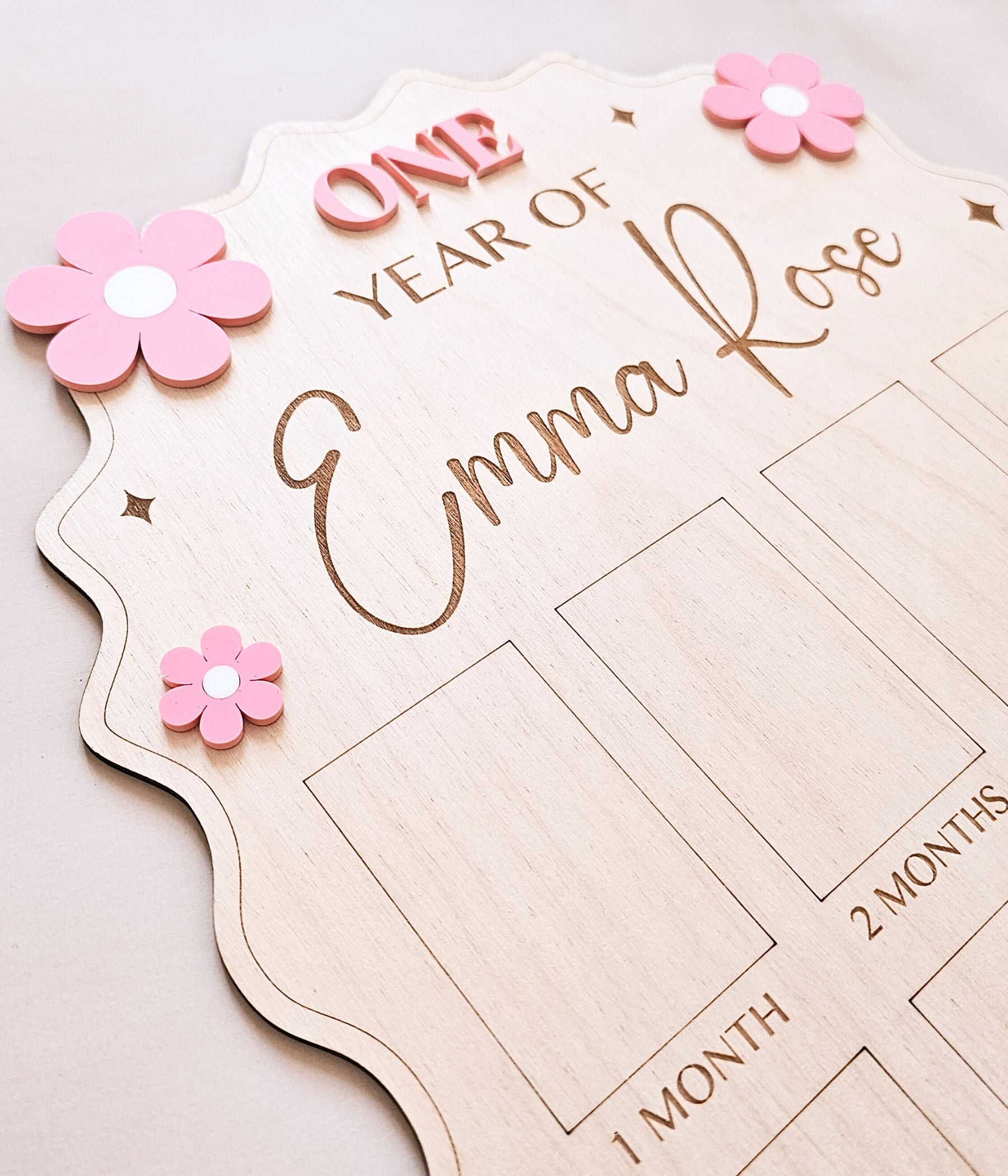 Baby First Year Photo Board