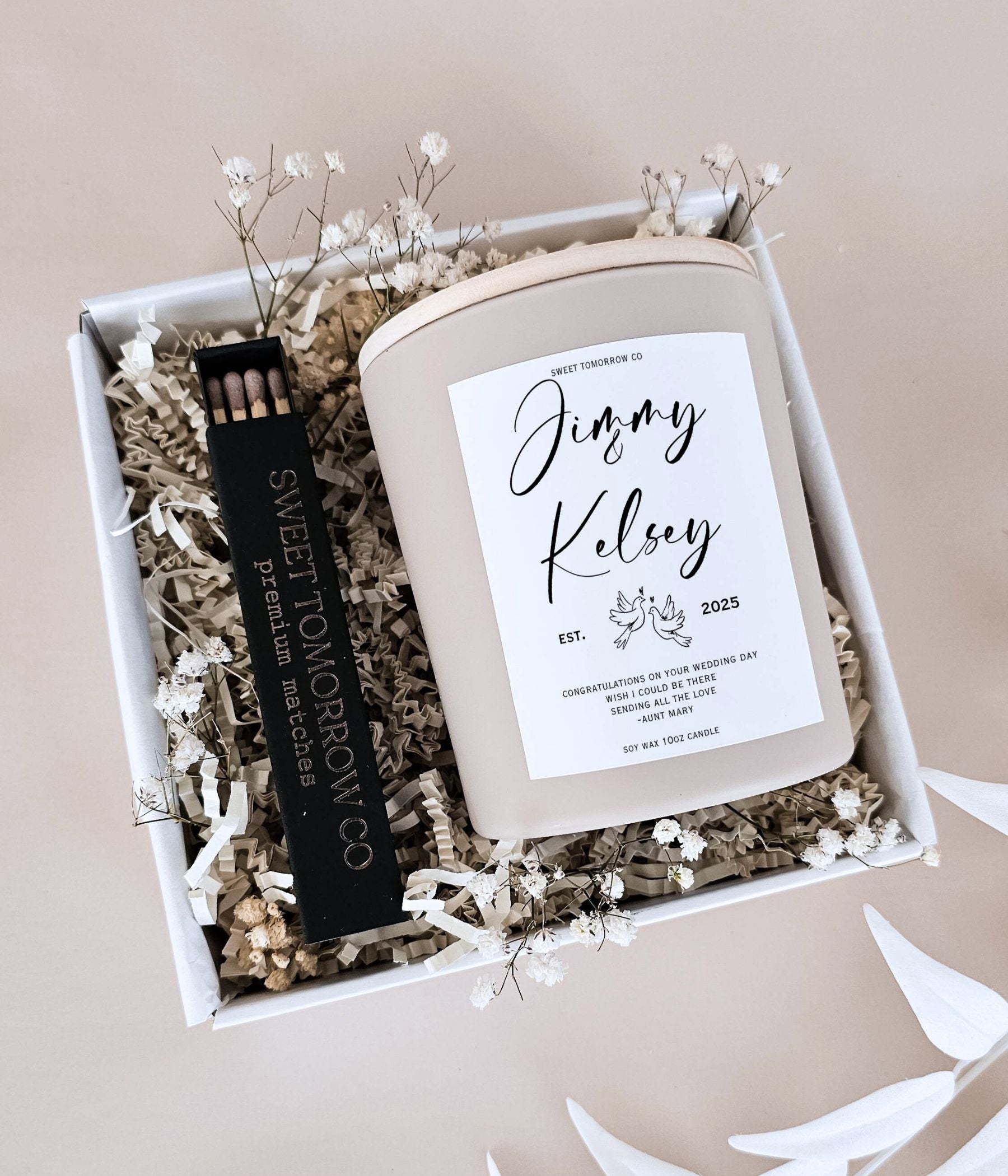 Newlywed Memory Candle Gift Box