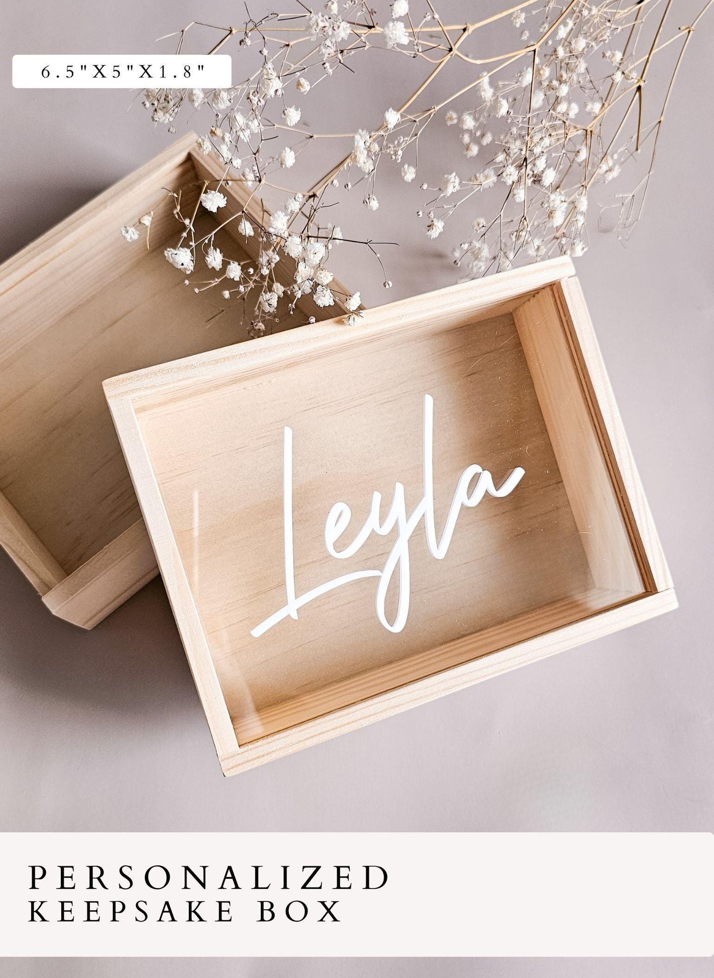 Personalized Wooden Baby Hairbrush