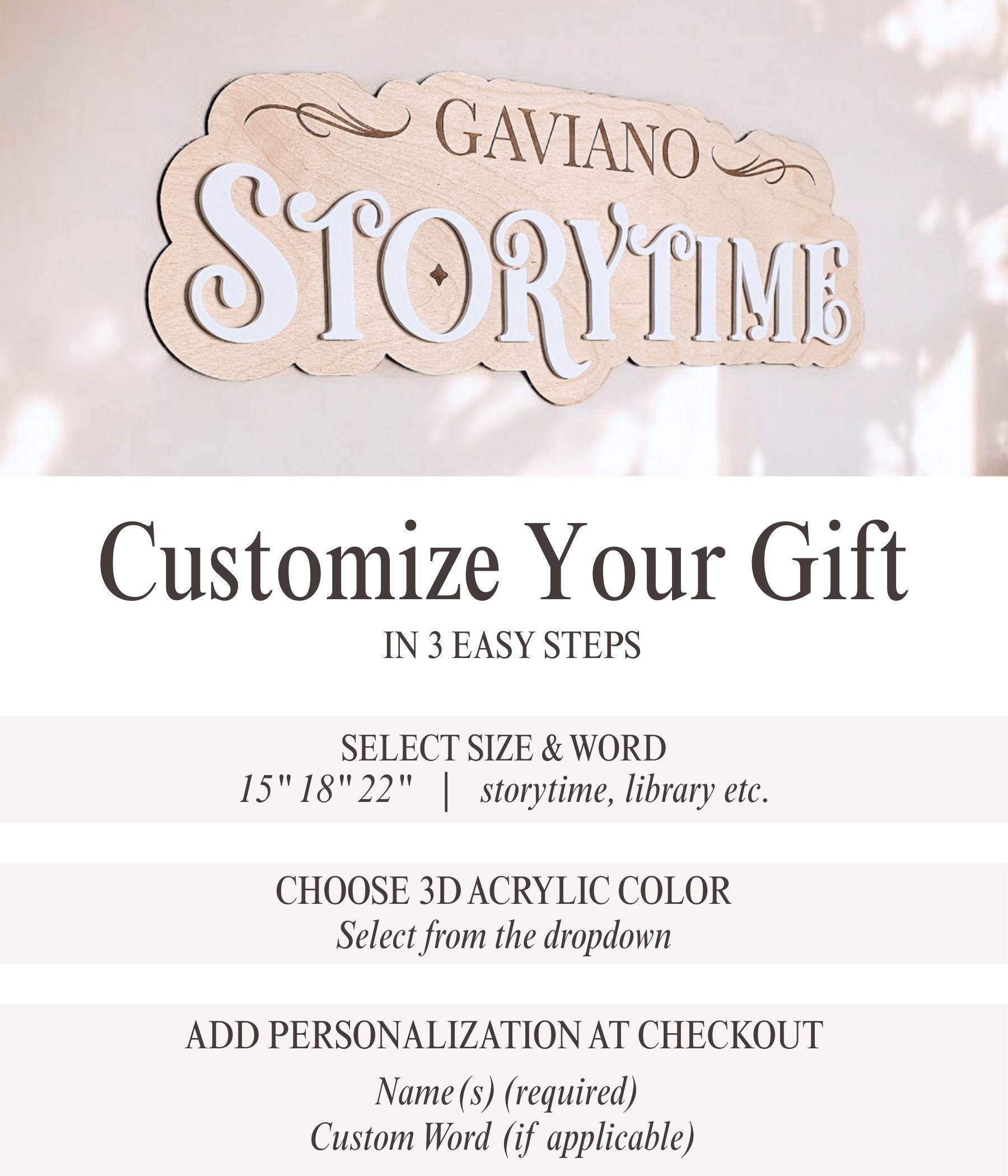 Custom Kids Room Room Sign with Name