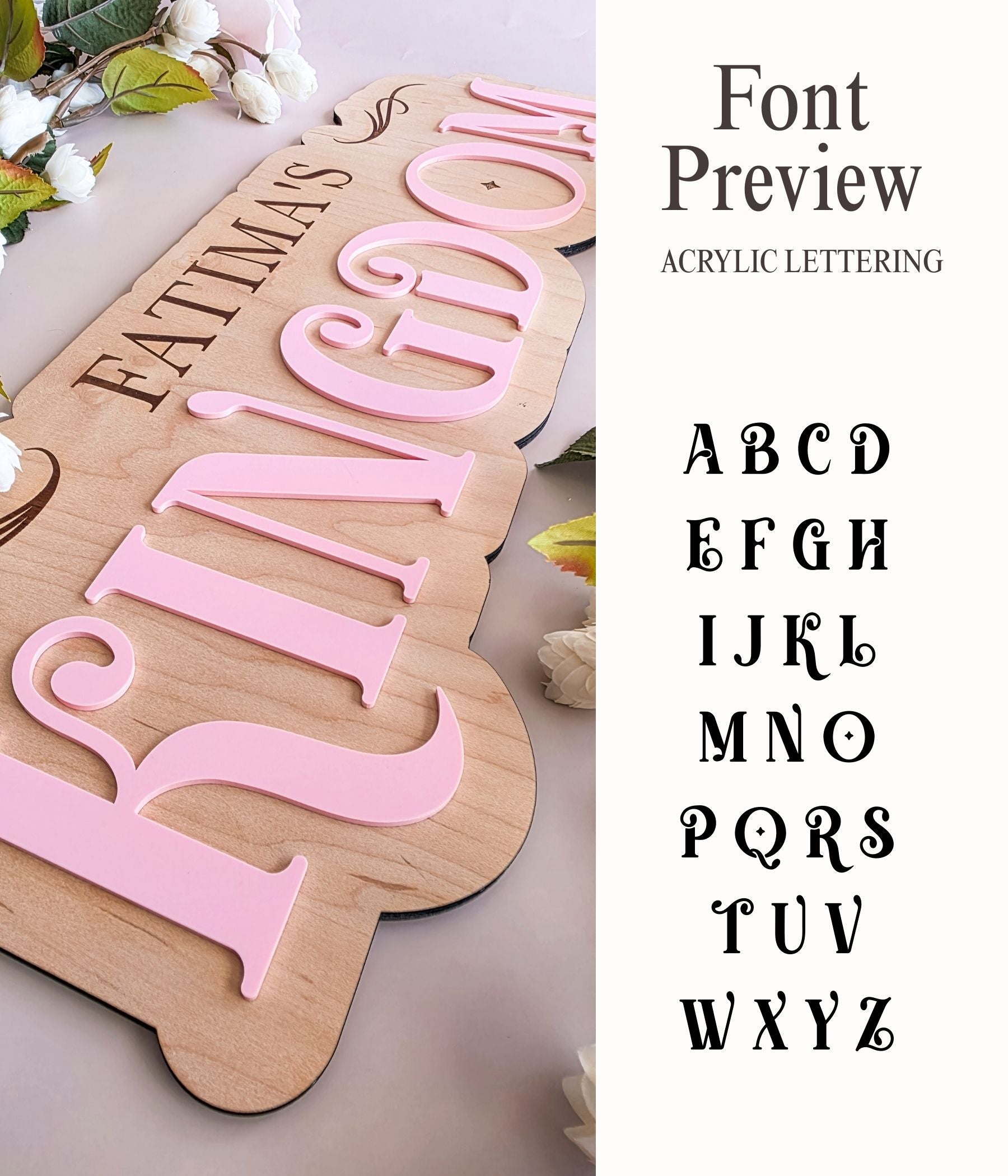 Custom Kids Room Room Sign with Name