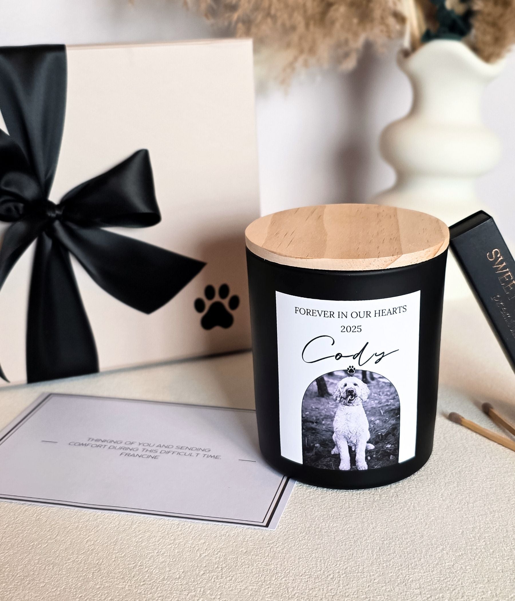 Pet Memorial Candle Sympathy Gift Box