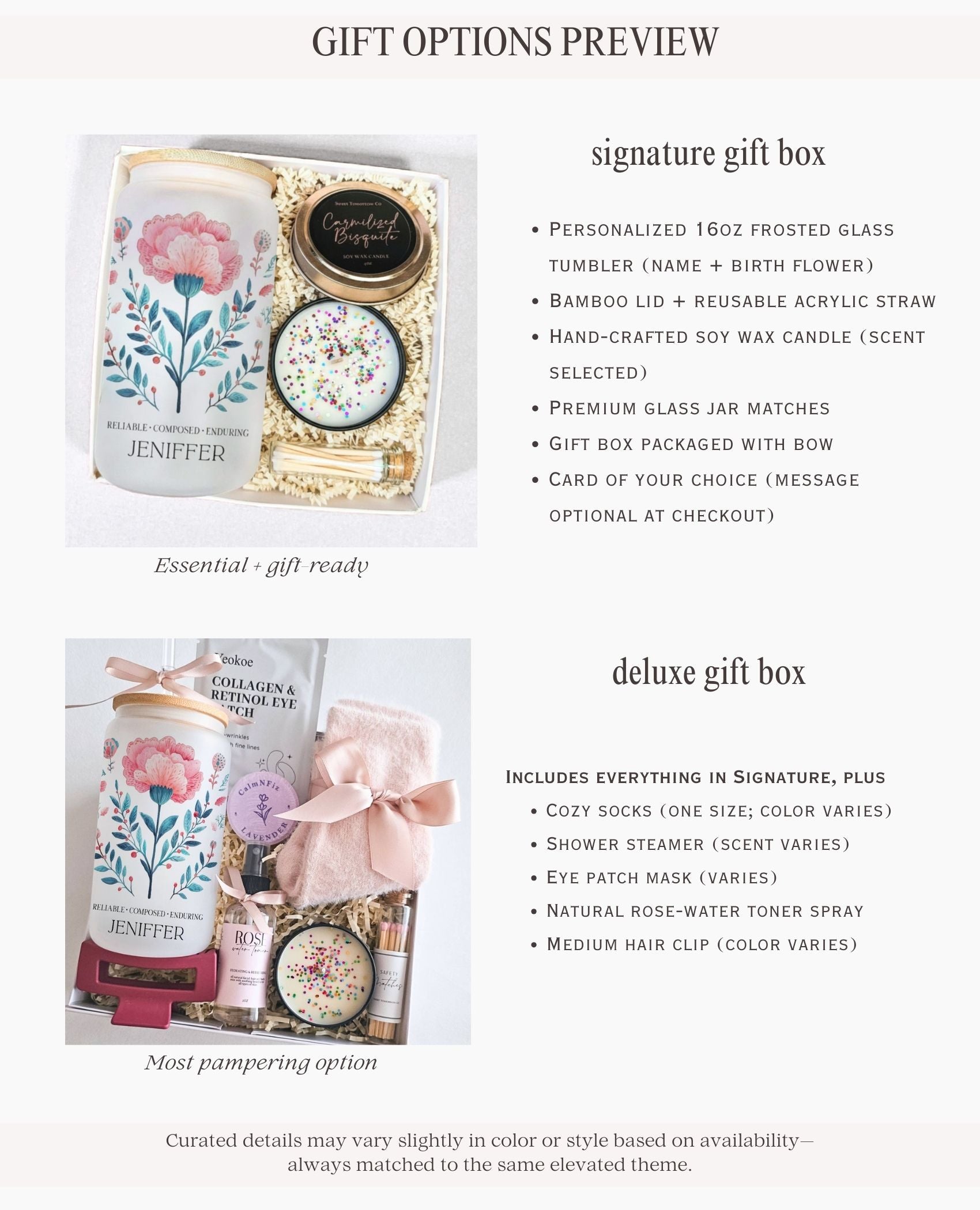 Sunlit Bloom Box — Birth Flower Gift Box