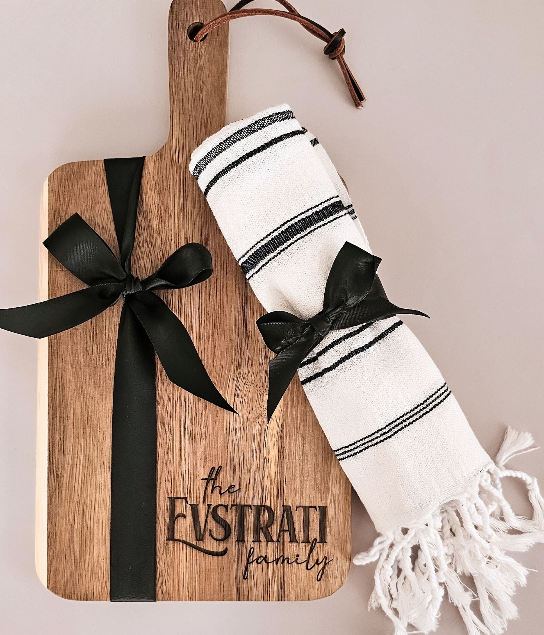 Personalized Housewarming Cutting Board Gift Set