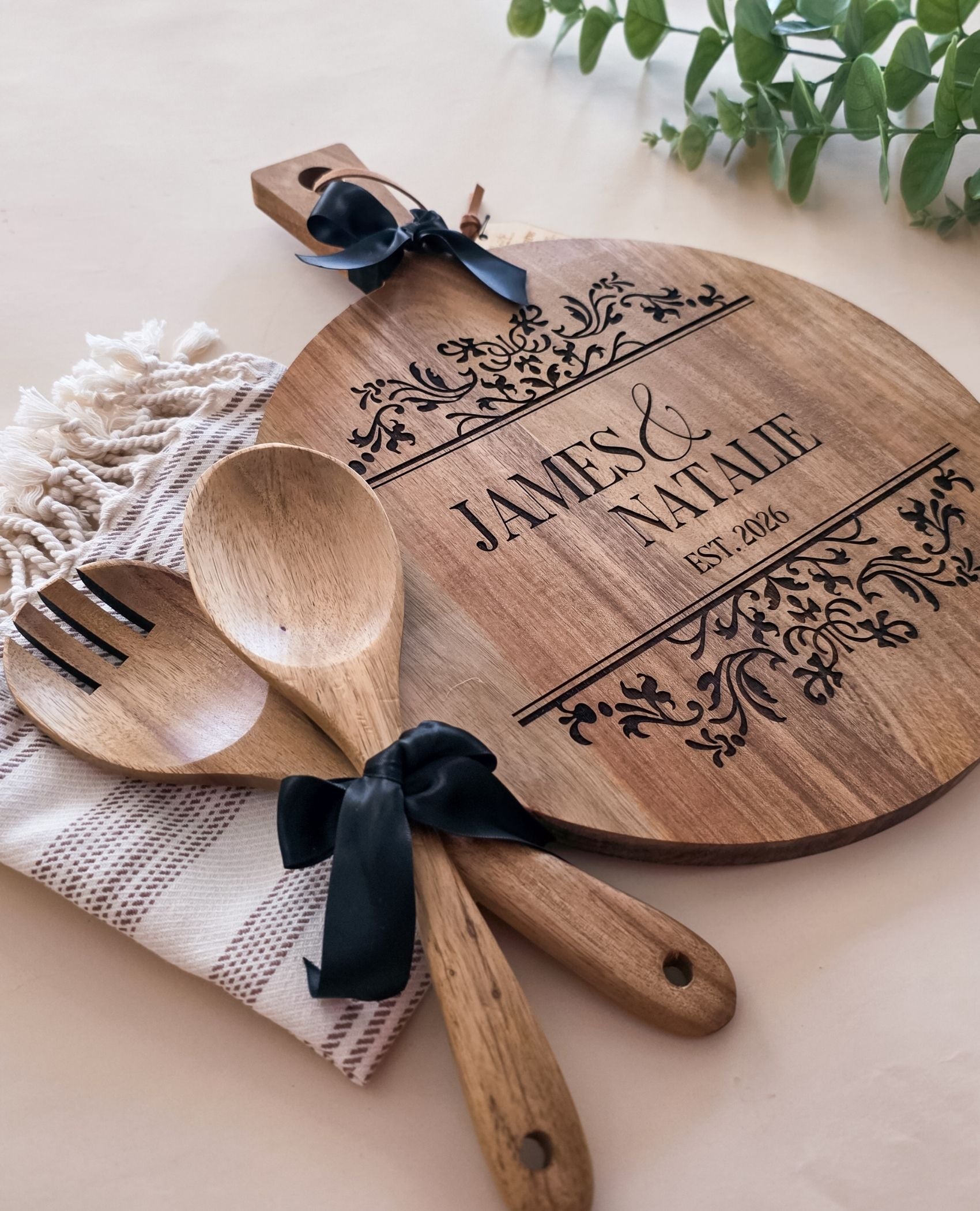 Wedding Keepsake Cutting Board Gift Set